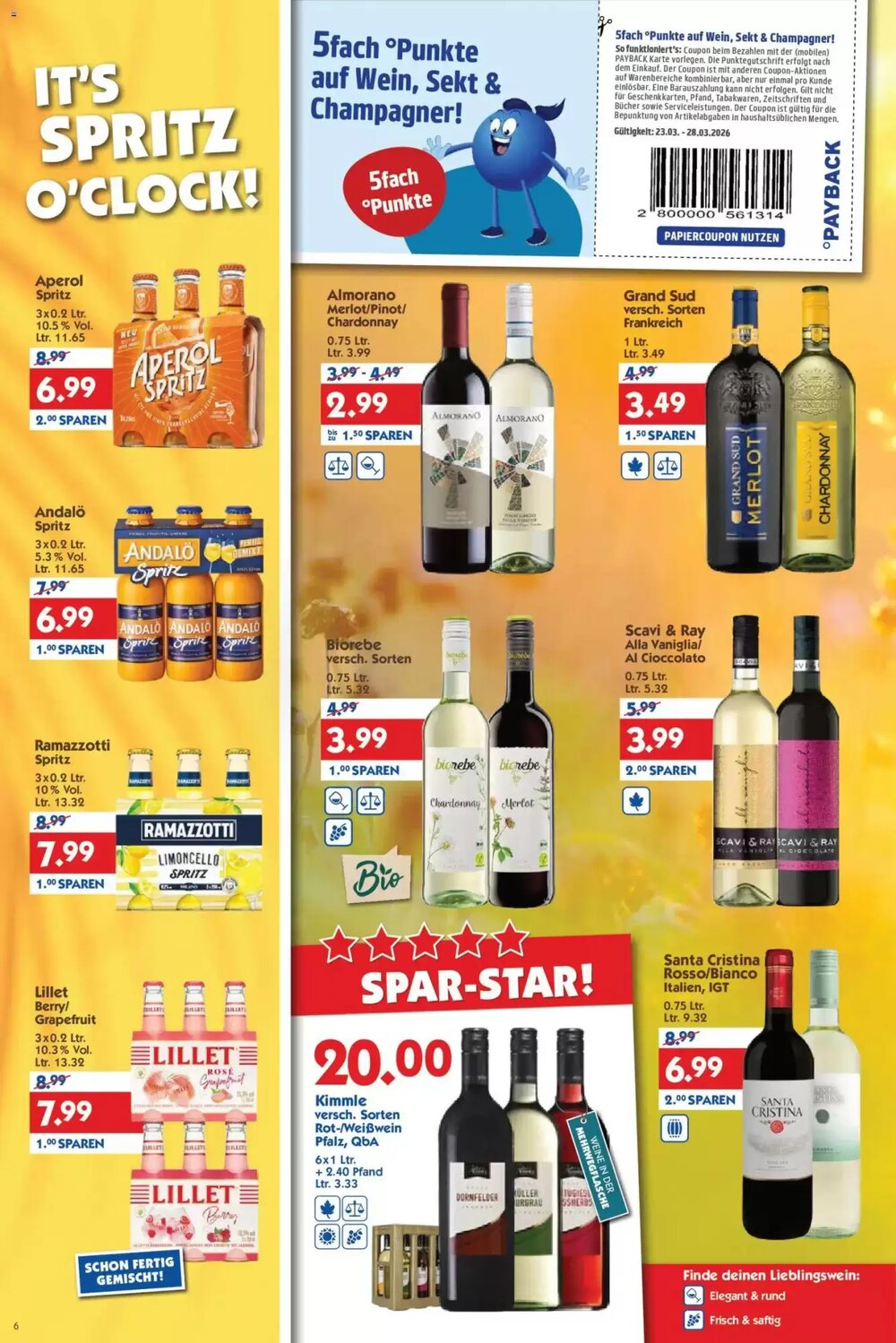 Hol'ab Getränkemarkt Prospekt (ab 23.03.2026) zum Blättern - Seite 6