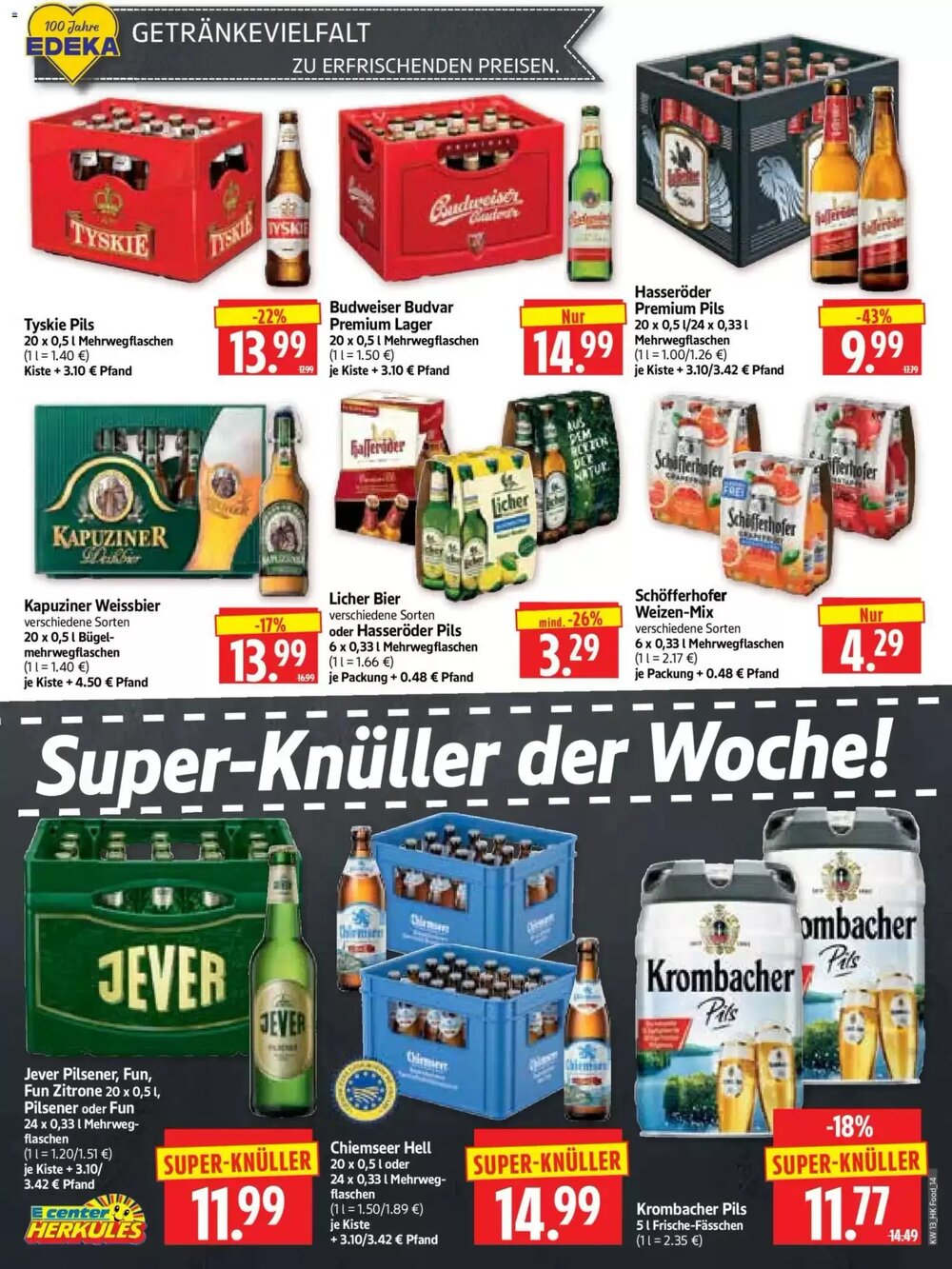 Edeka Herkules Prospekt (ab 23.03.2026) zum Blättern - Seite 14
