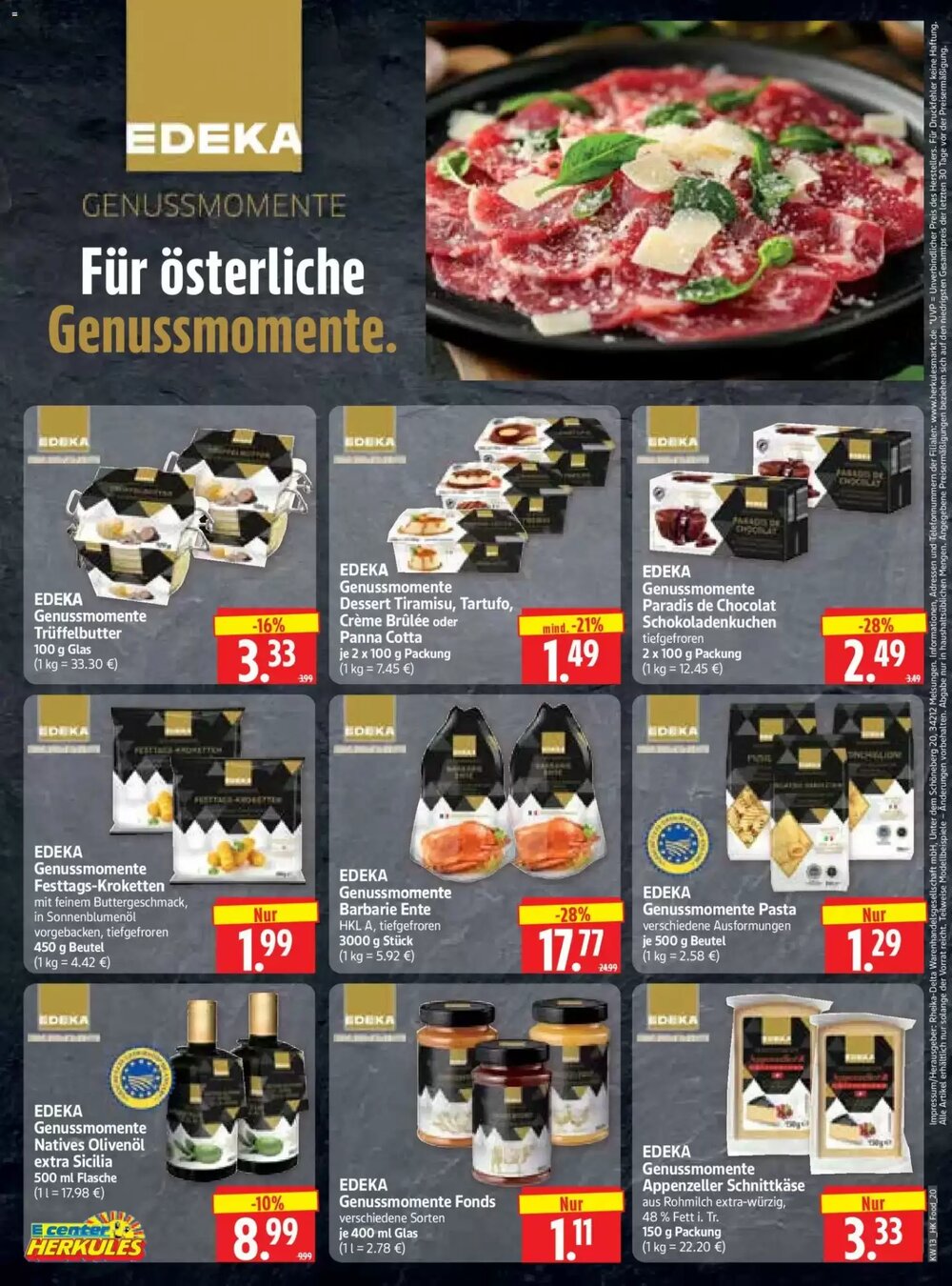 Edeka Herkules Prospekt (ab 23.03.2026) zum Blättern - Seite 20