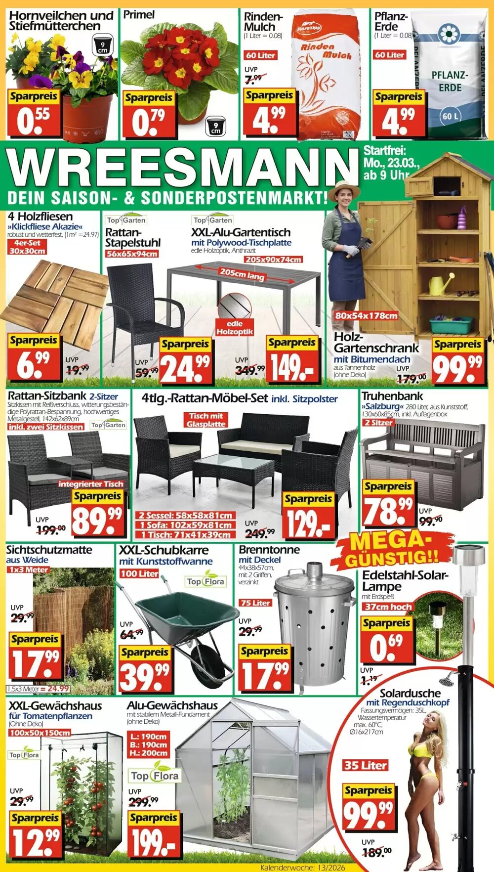 Wreesmann Prospekt (ab 23.03.2026) zum Blättern - Seite 1