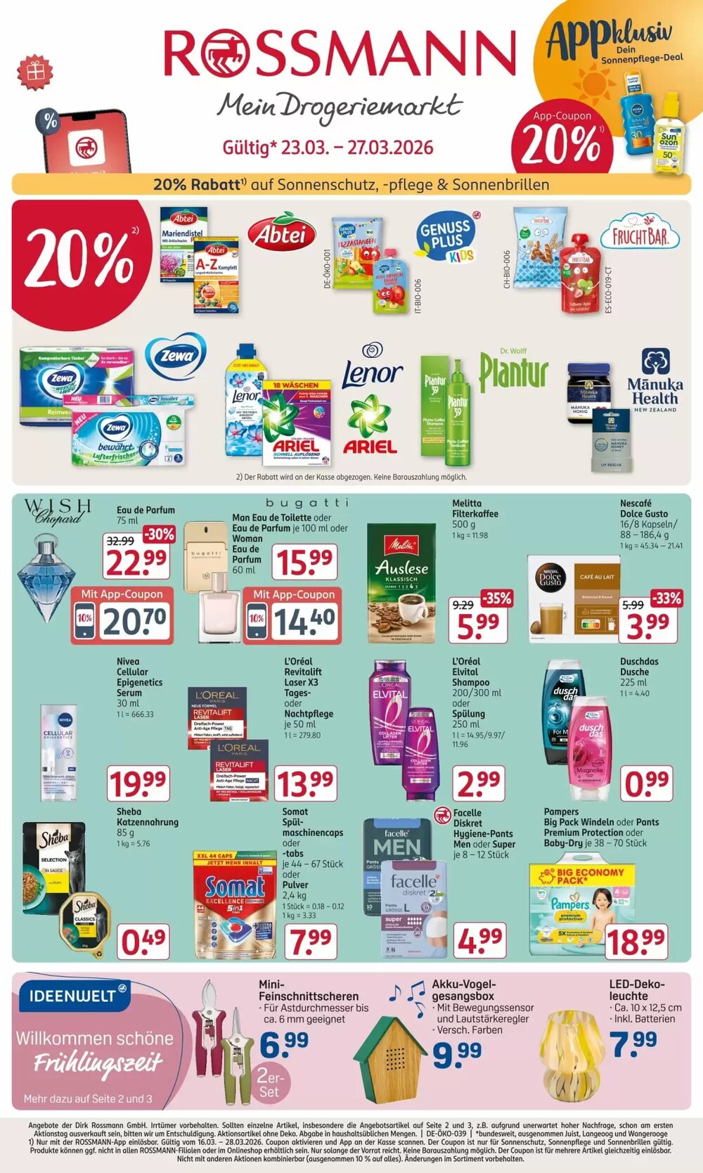 Rossmann Prospekt (ab 23.03.2026) zum Blättern - Seite 1
