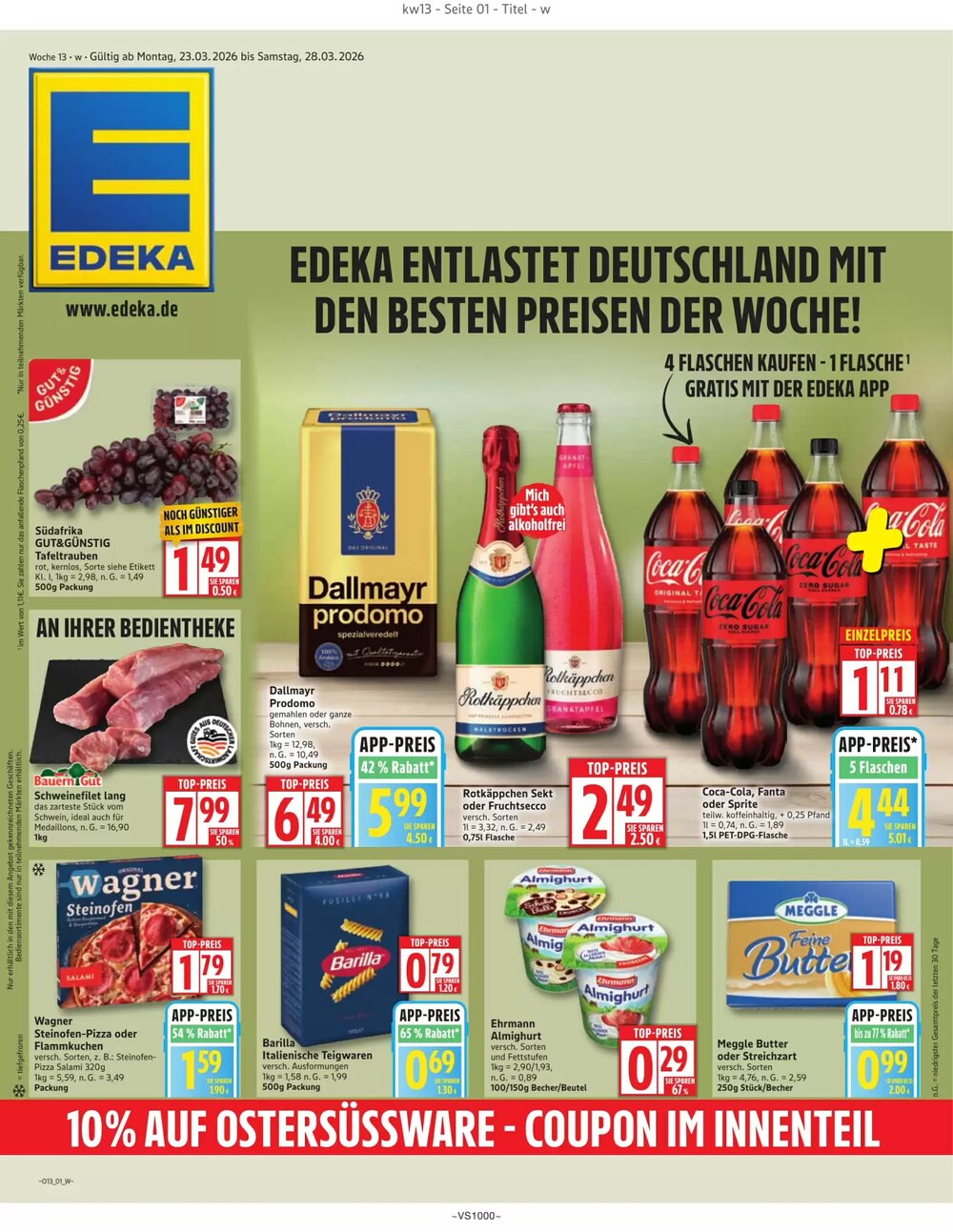 Edeka Prospekt (ab 23.03.2026) zum Blättern - Seite 1