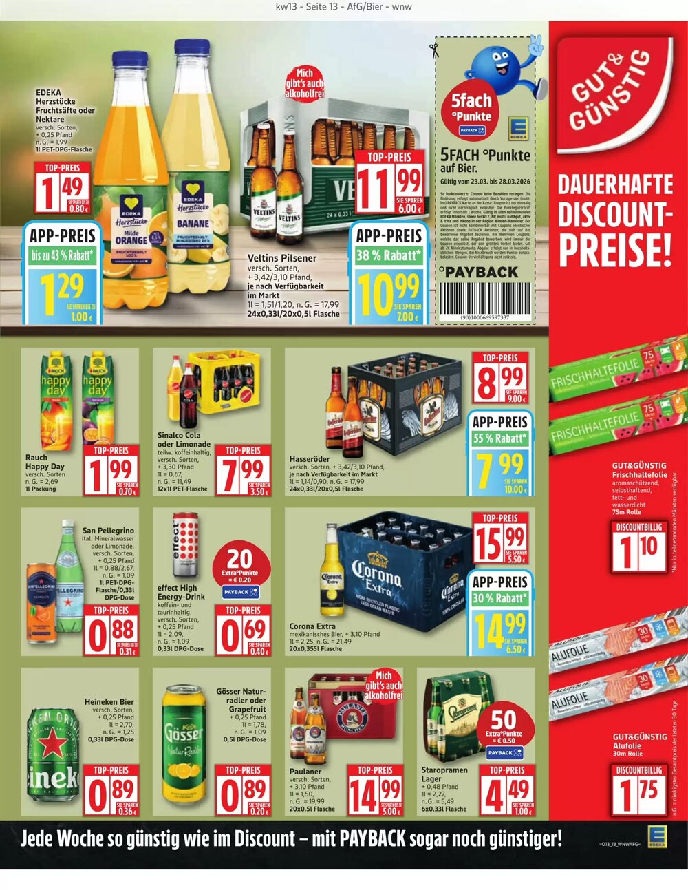 Edeka Prospekt (ab 23.03.2026) zum Blättern - Seite 13