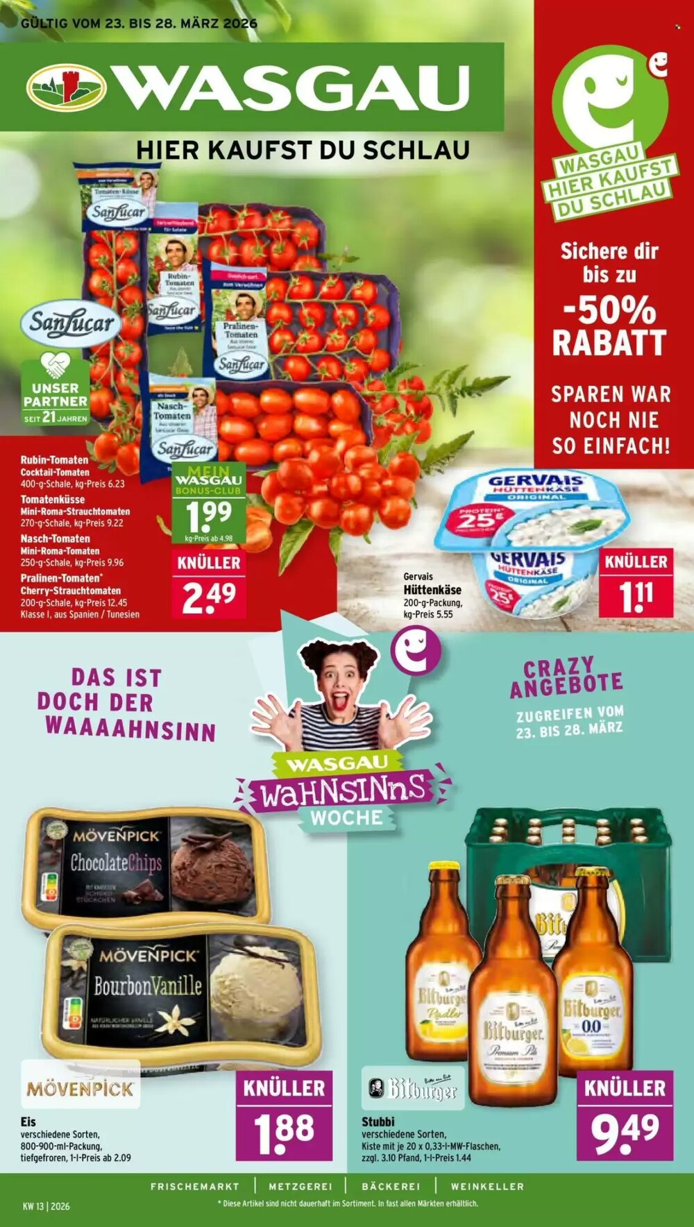 Wasgau Prospekt (ab 23.03.2026) zum Blättern - Seite 1