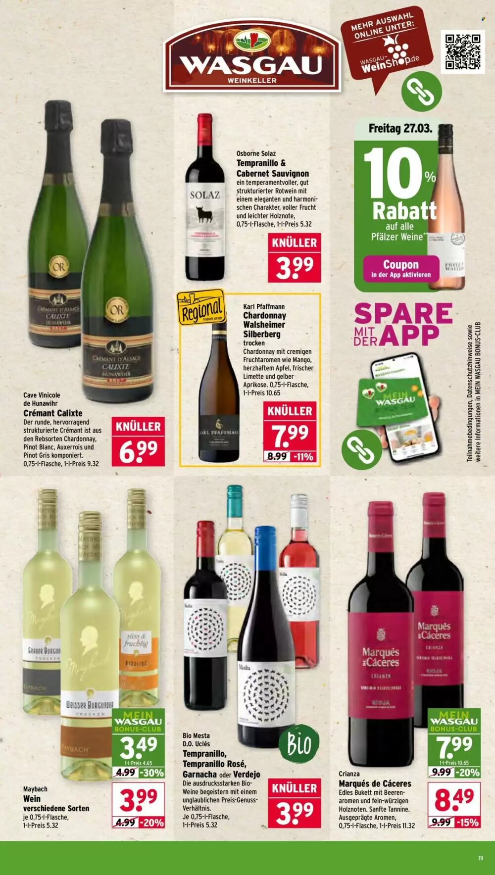 Wasgau Prospekt (ab 23.03.2026) zum Blättern - Seite 19