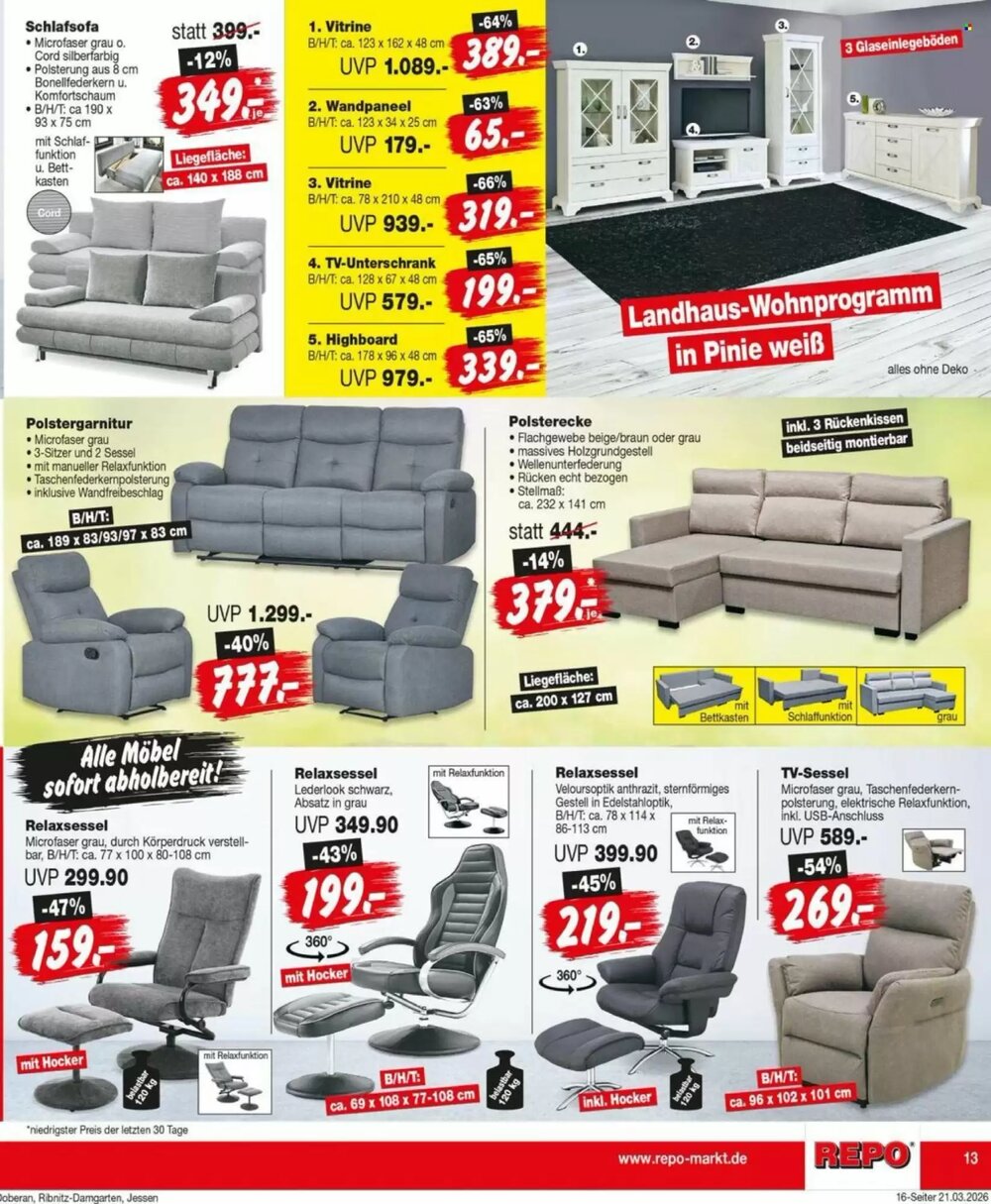 Repo Markt Prospekt (ab 23.03.2026) zum Blättern - Seite 13