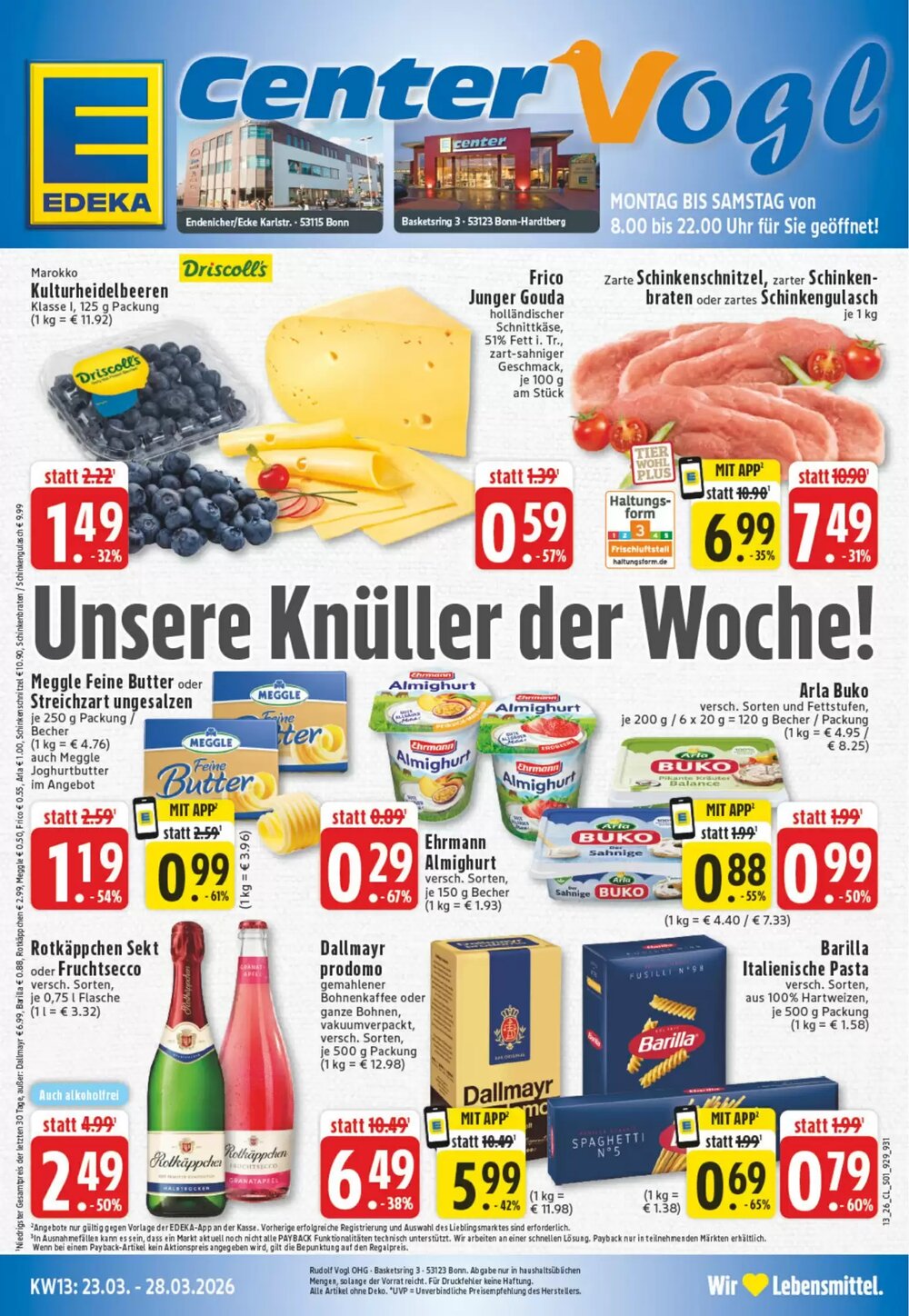 EDEKA Vogl Prospekt (ab 23.03.2026) zum Blättern - Seite 1