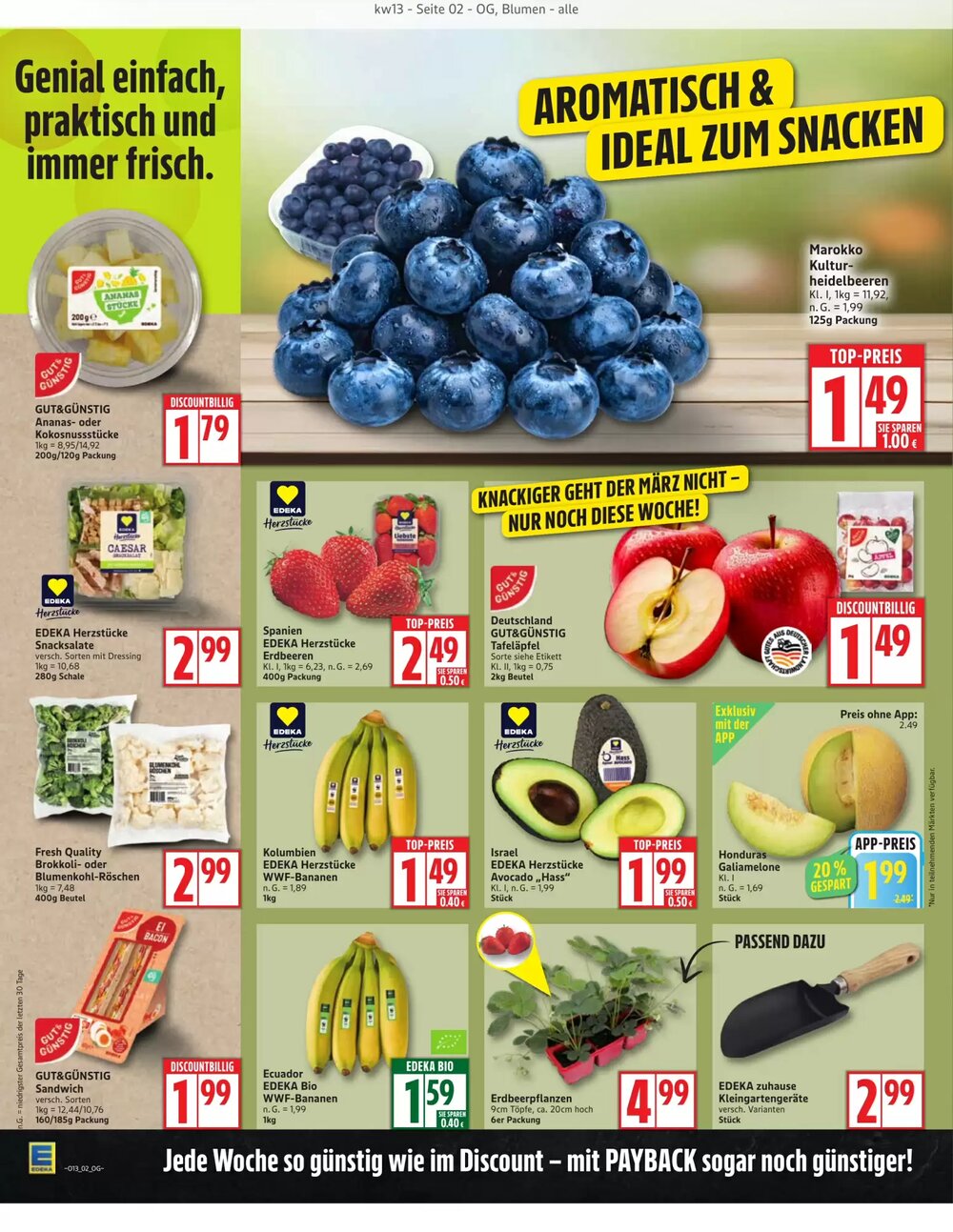 Edeka Aktiv Markt Prospekt (ab 23.03.2026) zum Blättern - Seite 2