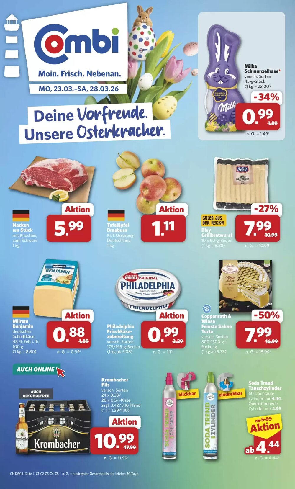 Combi Prospekt (ab 23.03.2026) zum Blättern - Seite 1