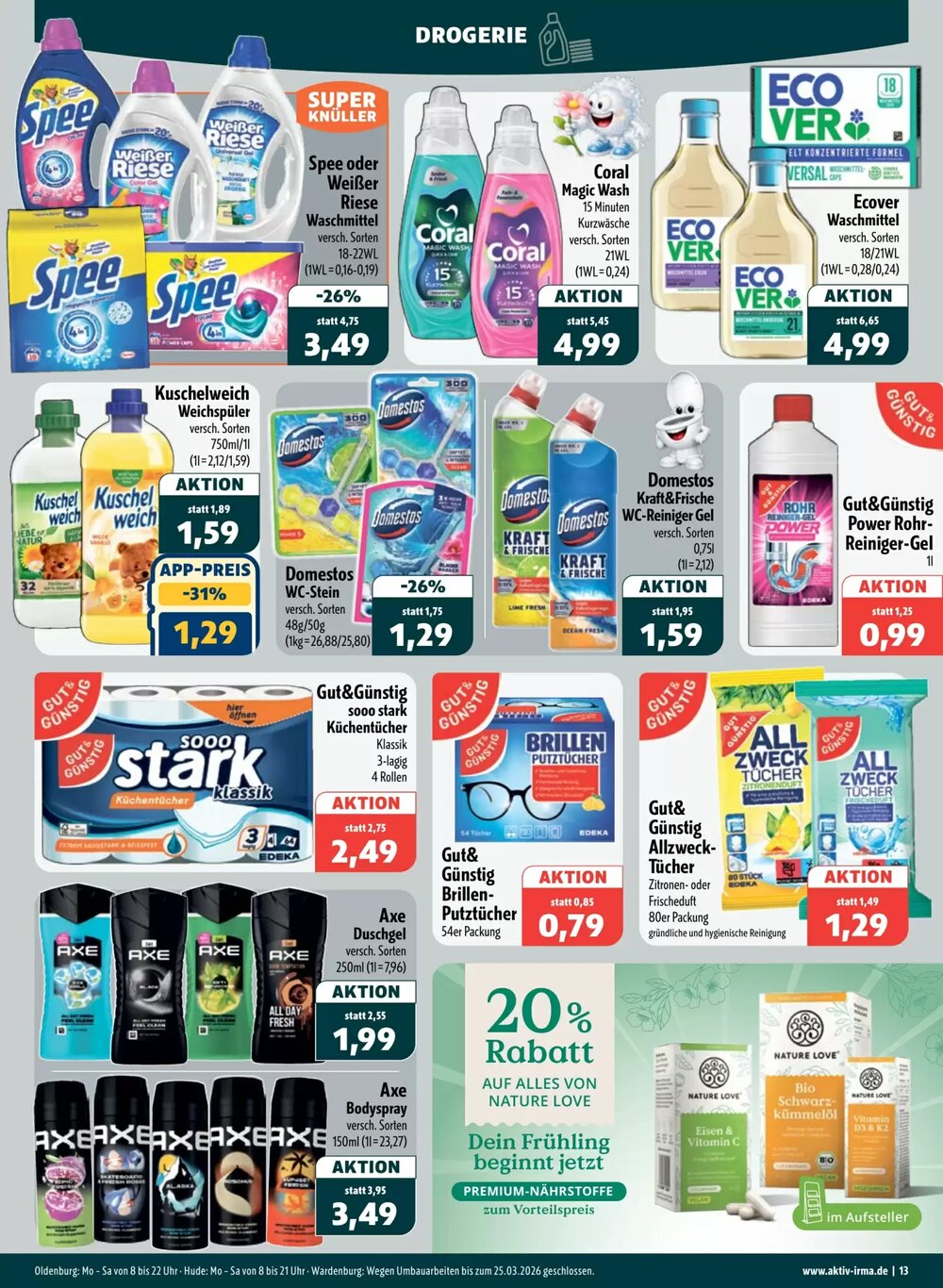 Aktiv Irma Prospekt (ab 23.03.2026) zum Blättern - Seite 13