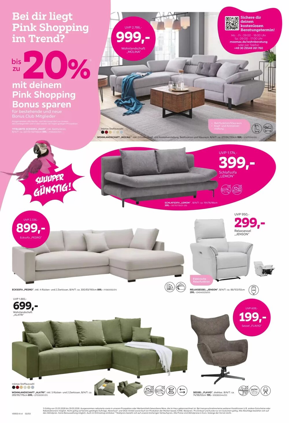 Mömax Prospekt (ab 23.03.2026) zum Blättern - Seite 2