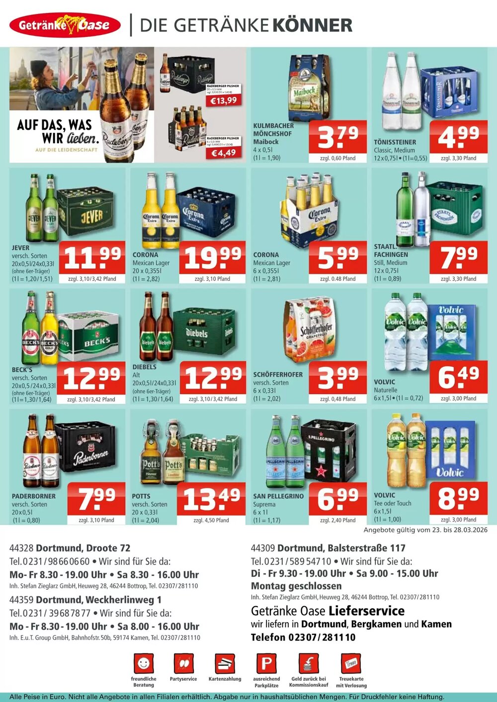 Getränke Oase Prospekt (ab 23.03.2026) zum Blättern - Seite 2