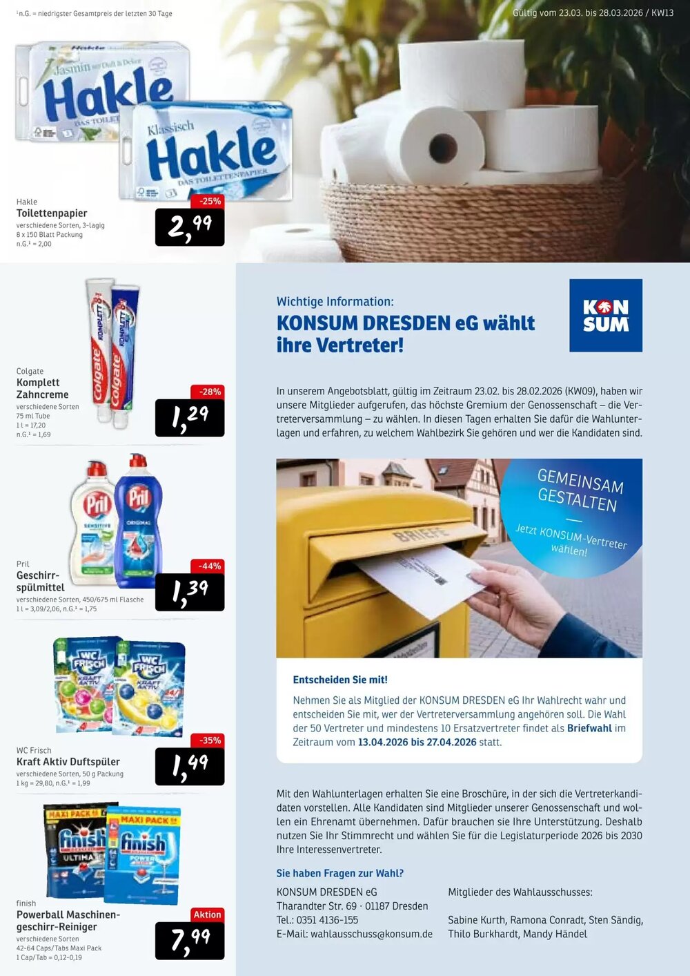 KONSUM Prospekt (ab 23.03.2026) zum Blättern - Seite 11