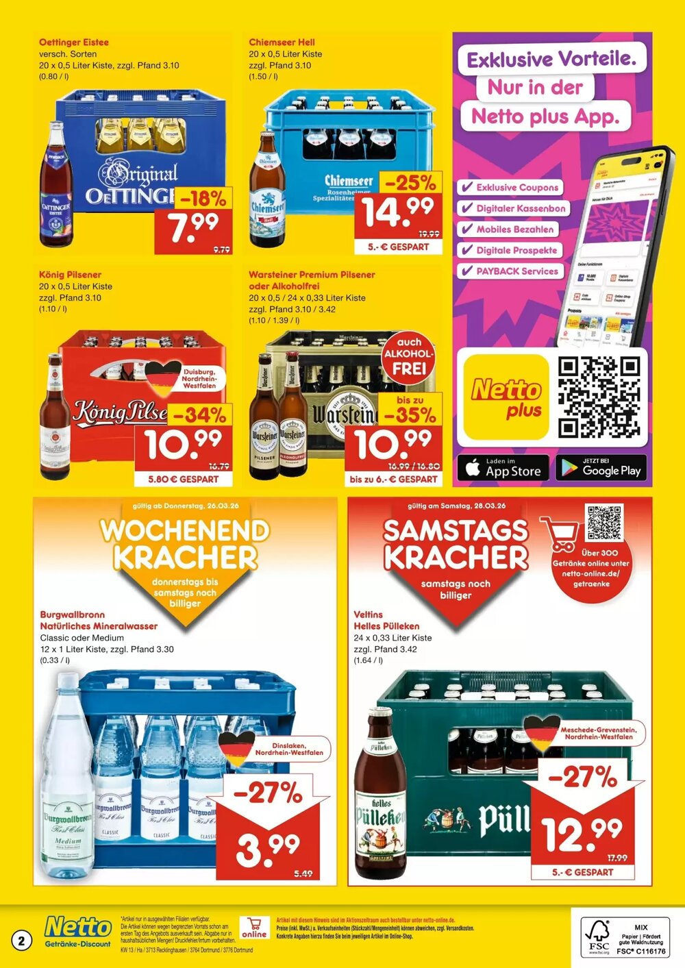 Netto Getränke Discount Prospekt (ab 23.03.2026) zum Blättern - Seite 2