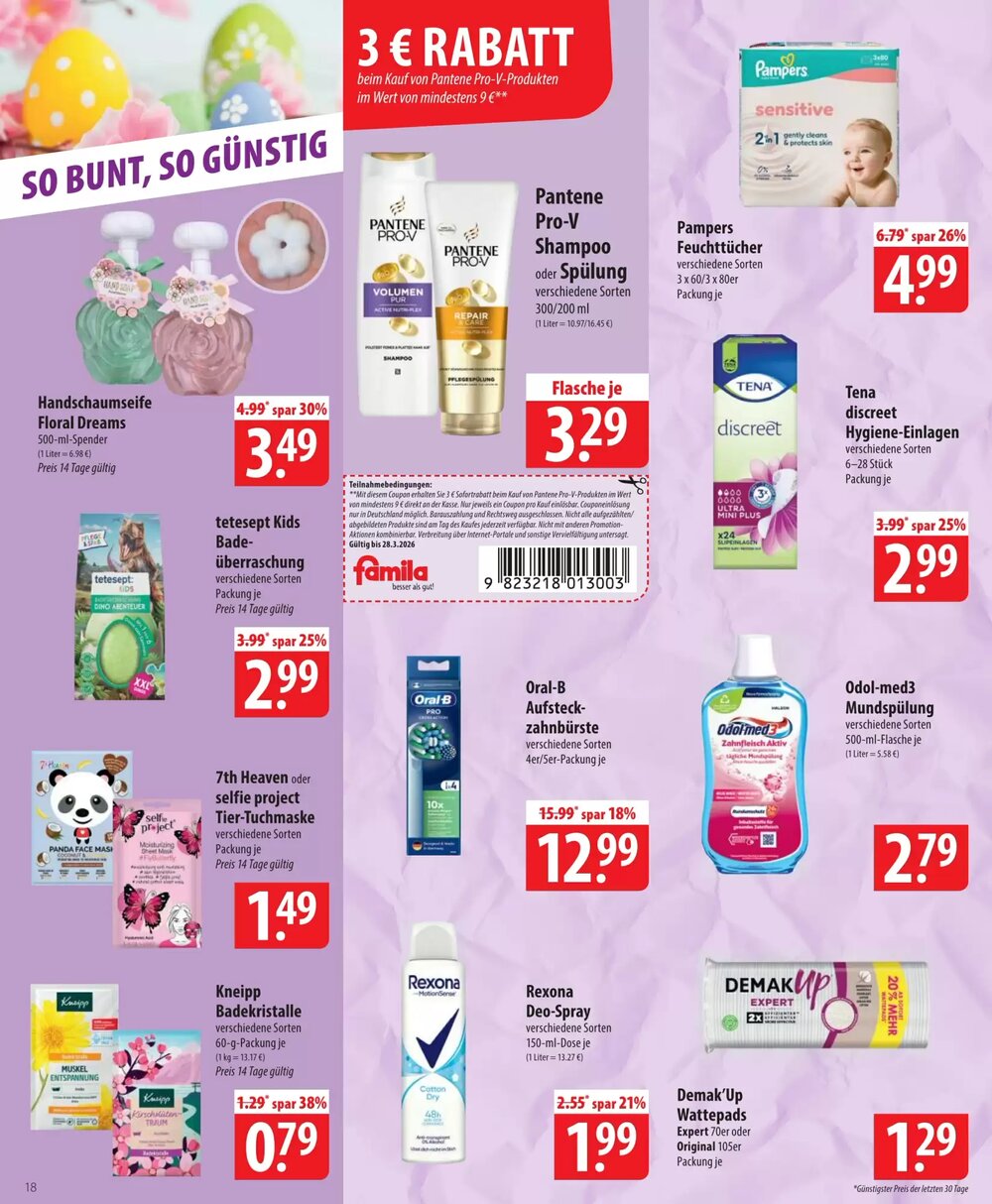 Famila Nord Ost Prospekt (ab 23.03.2026) zum Blättern - Seite 18