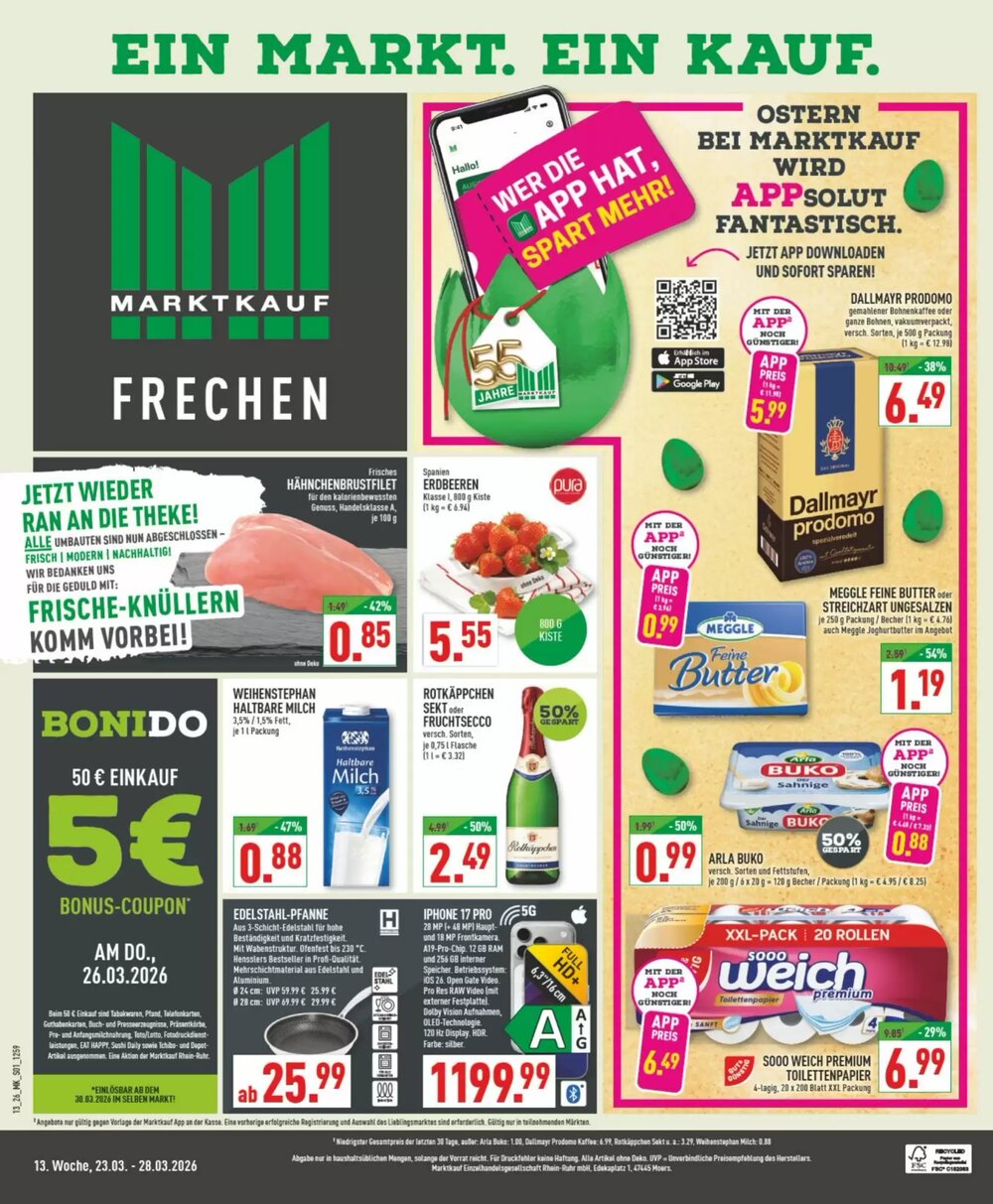 Marktkauf Prospekt (ab 23.03.2026) zum Blättern - Seite 1