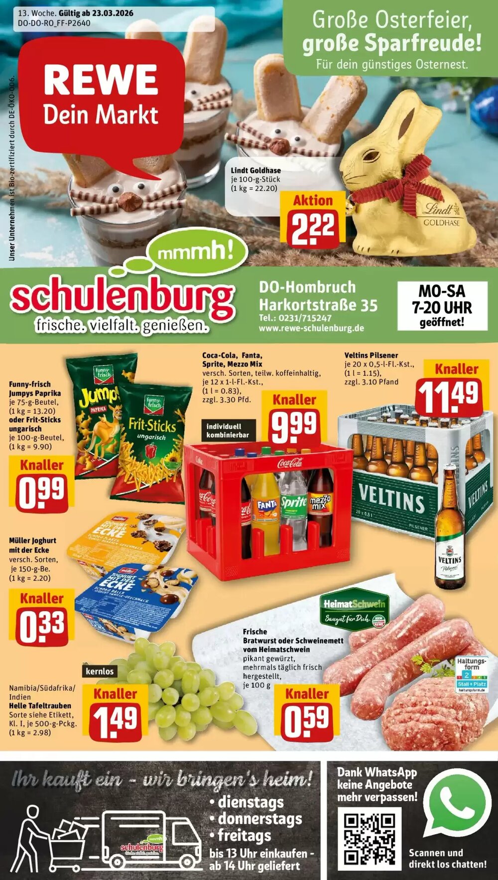 REWE Prospekt (ab 23.03.2026) zum Blättern - Seite 1