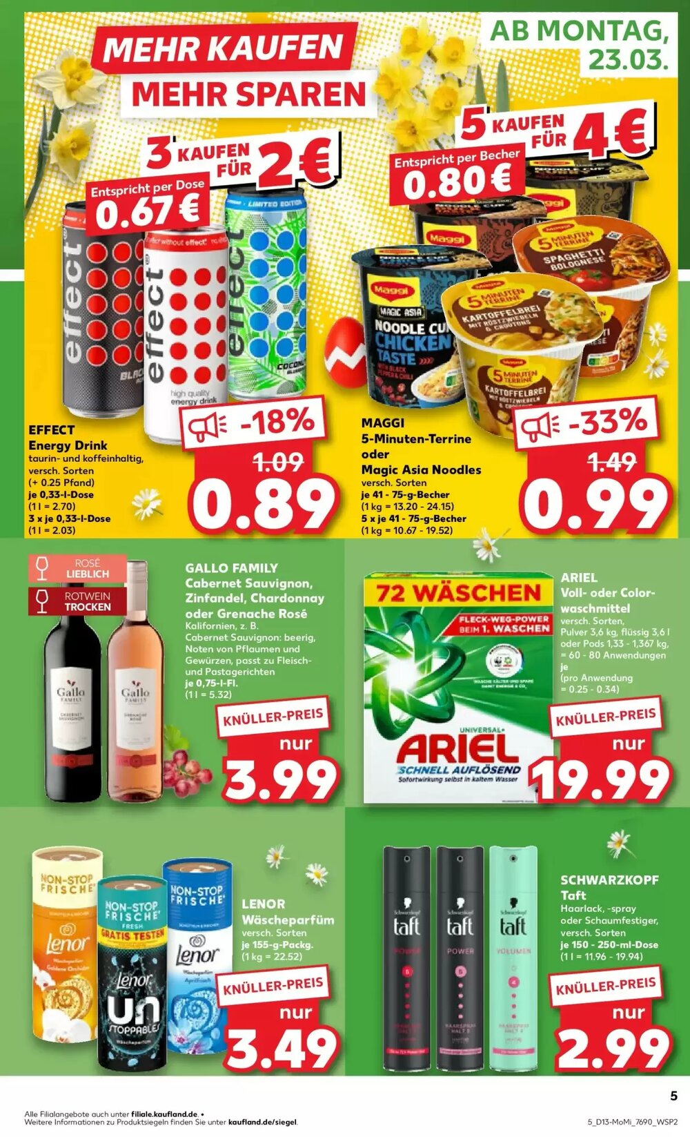 Kaufland Prospekt (ab 23.03.2026) zum Blättern - Seite 5