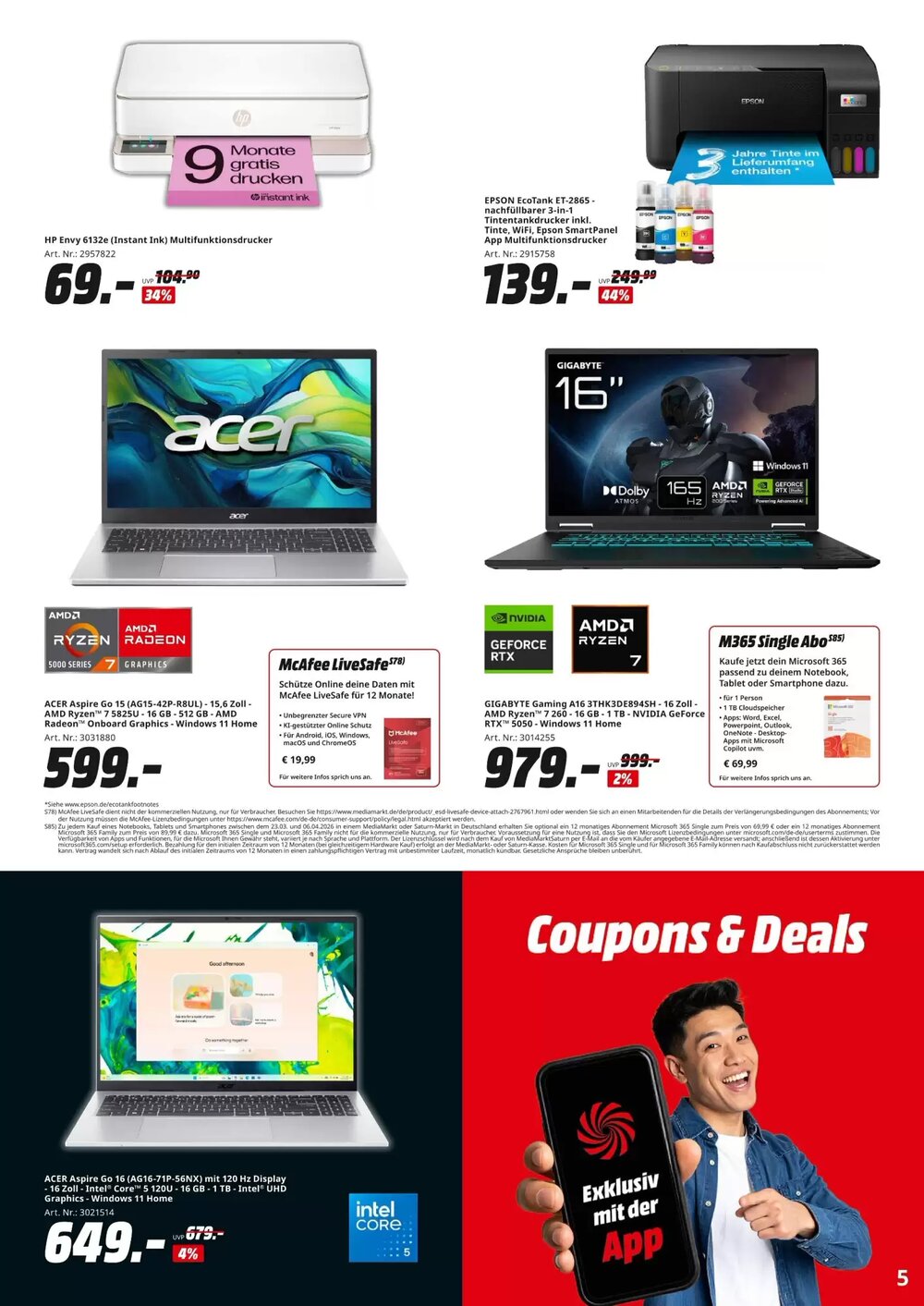 MediaMarkt Prospekt (ab 23.03.2026) zum Blättern - Seite 5
