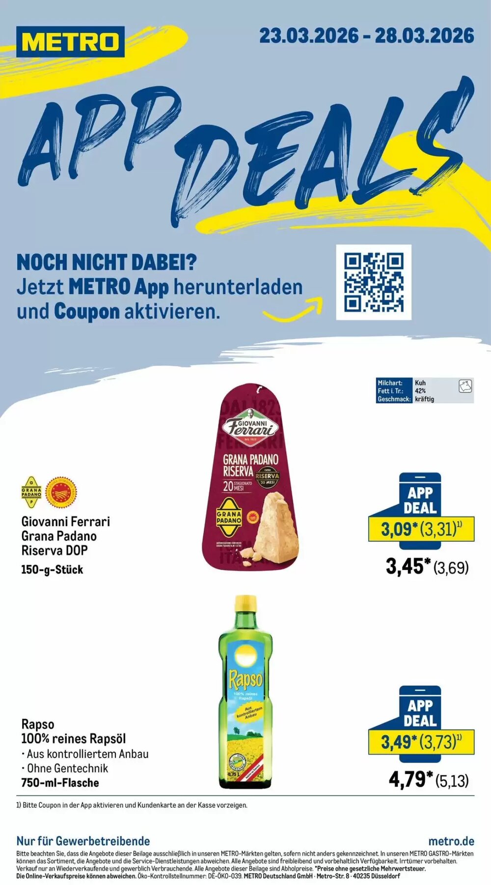 METRO Prospekt (ab 23.03.2026) zum Blättern - Seite 1