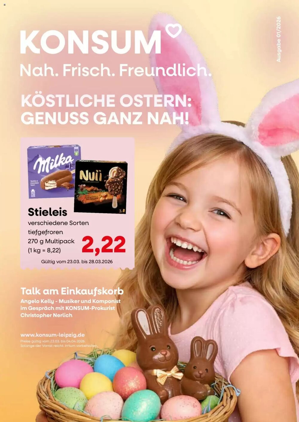 Konsum Leipzig Prospekt (ab 23.03.2026) zum Blättern - Seite 1