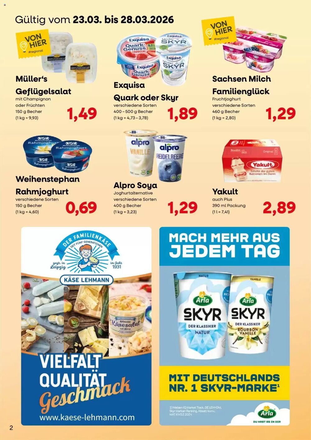 Konsum Leipzig Prospekt (ab 23.03.2026) zum Blättern - Seite 2