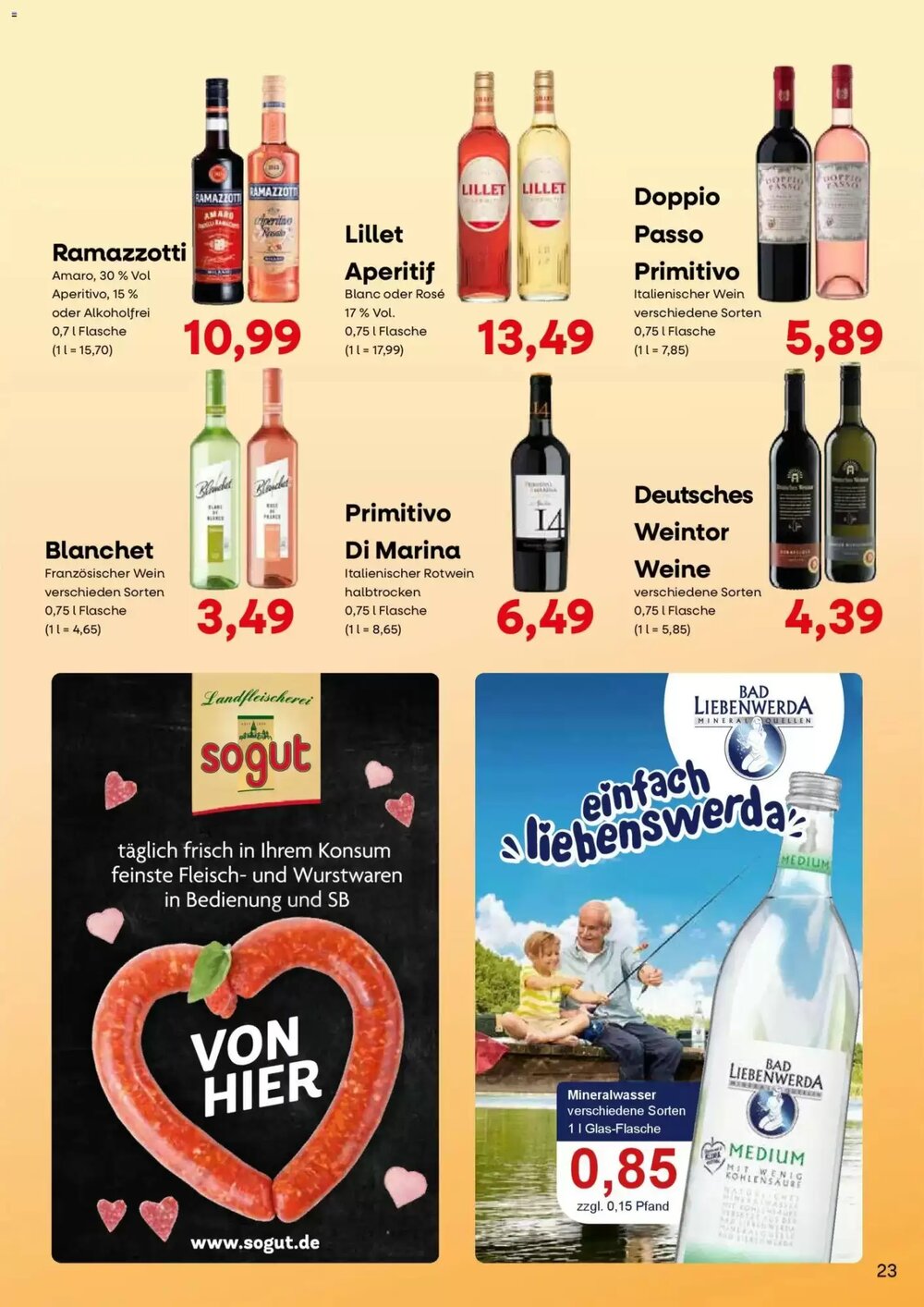 Konsum Leipzig Prospekt (ab 23.03.2026) zum Blättern - Seite 23