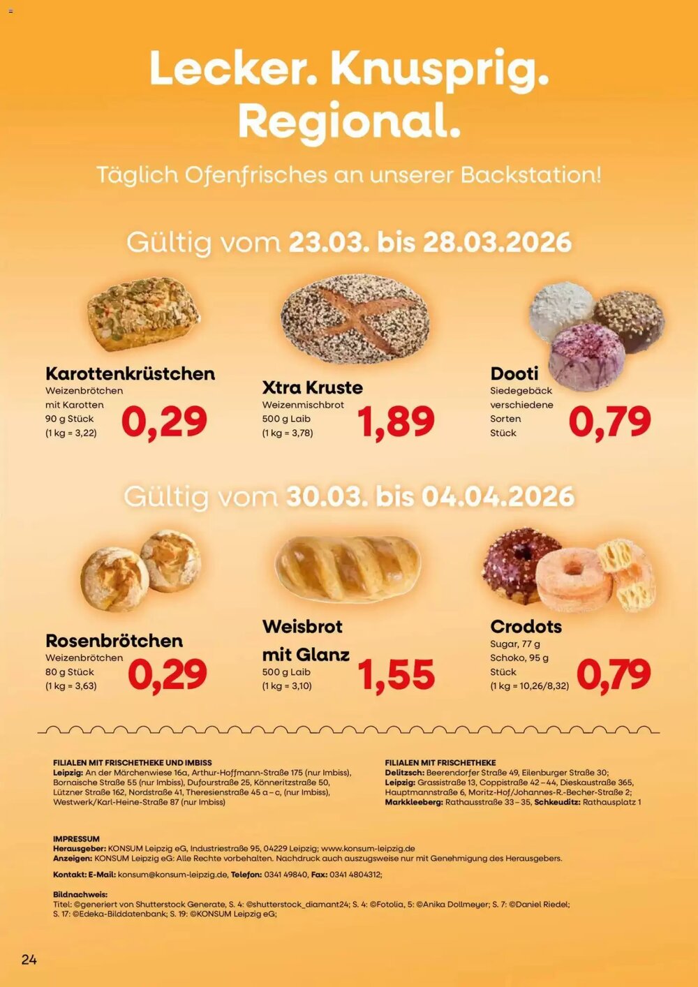 Konsum Leipzig Prospekt (ab 23.03.2026) zum Blättern - Seite 24