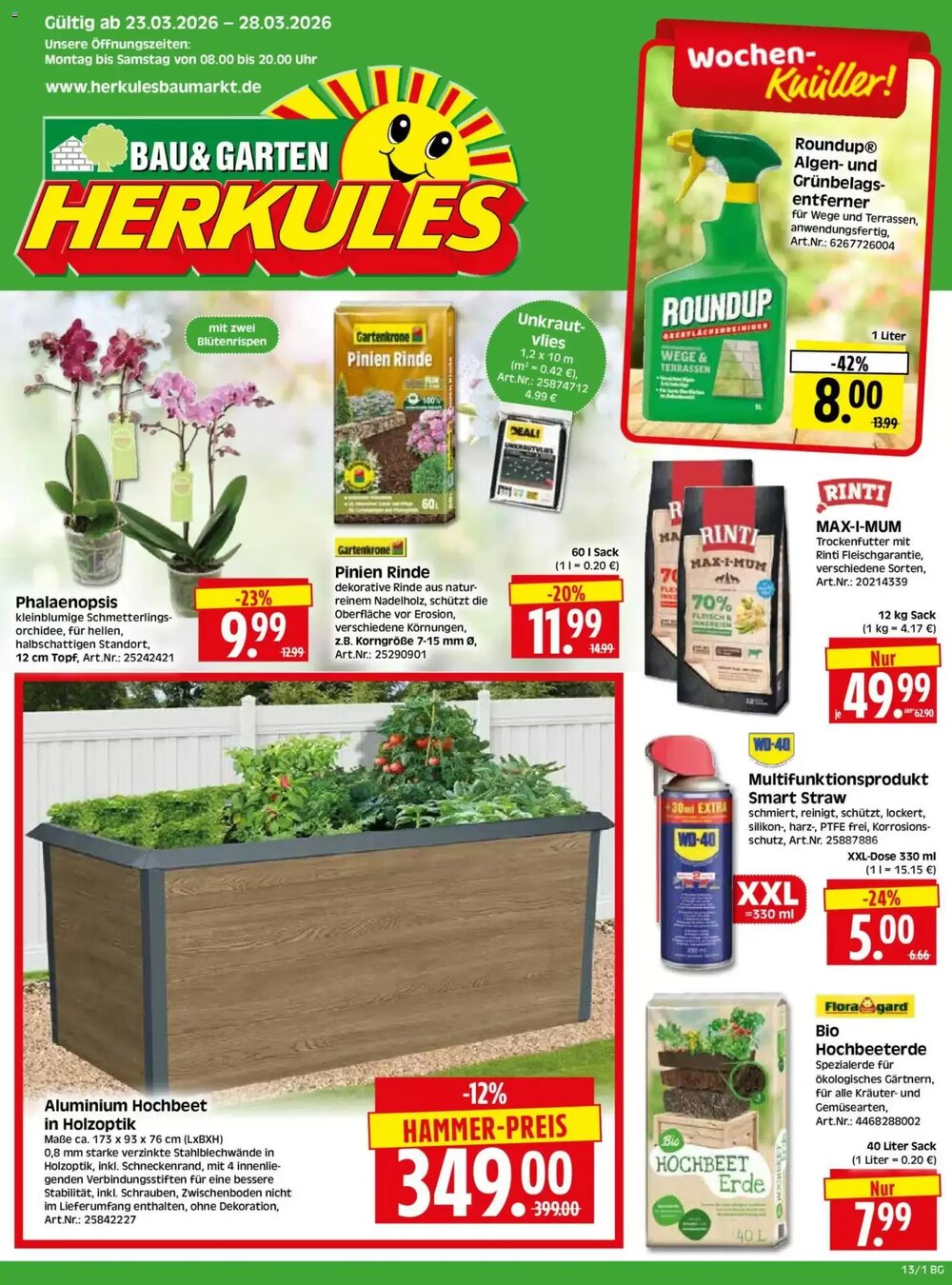Edeka Herkules Prospekt (ab 23.03.2026) zum Blättern - Seite 1