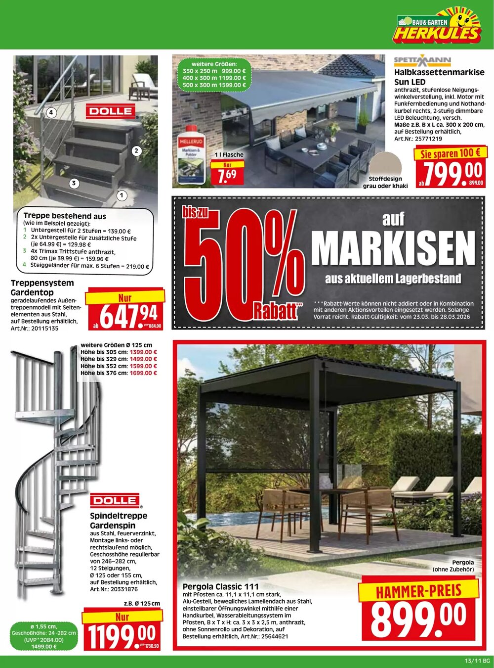 Herkules Baumarkt Prospekt (ab 23.03.2026) zum Blättern - Seite 11