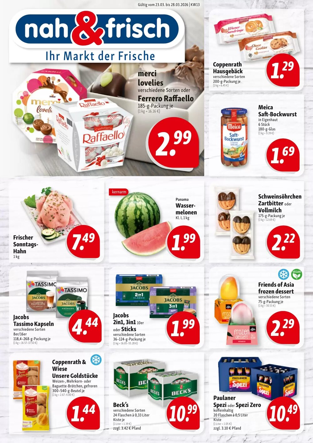 Nah & Frisch Prospekt (ab 23.03.2026) zum Blättern - Seite 1