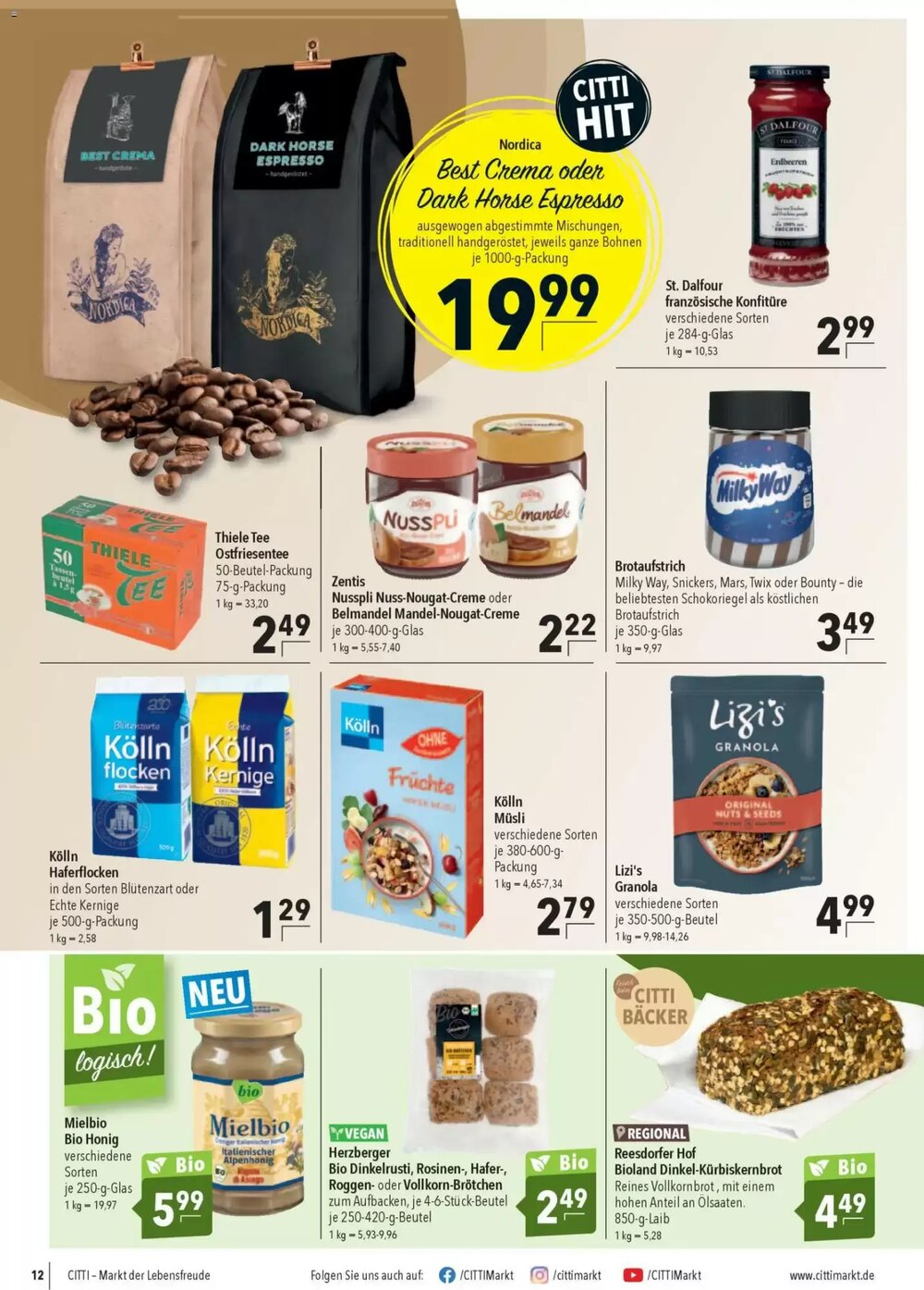 CITTI Markt Prospekt (ab 25.03.2026) zum Blättern - Seite 12