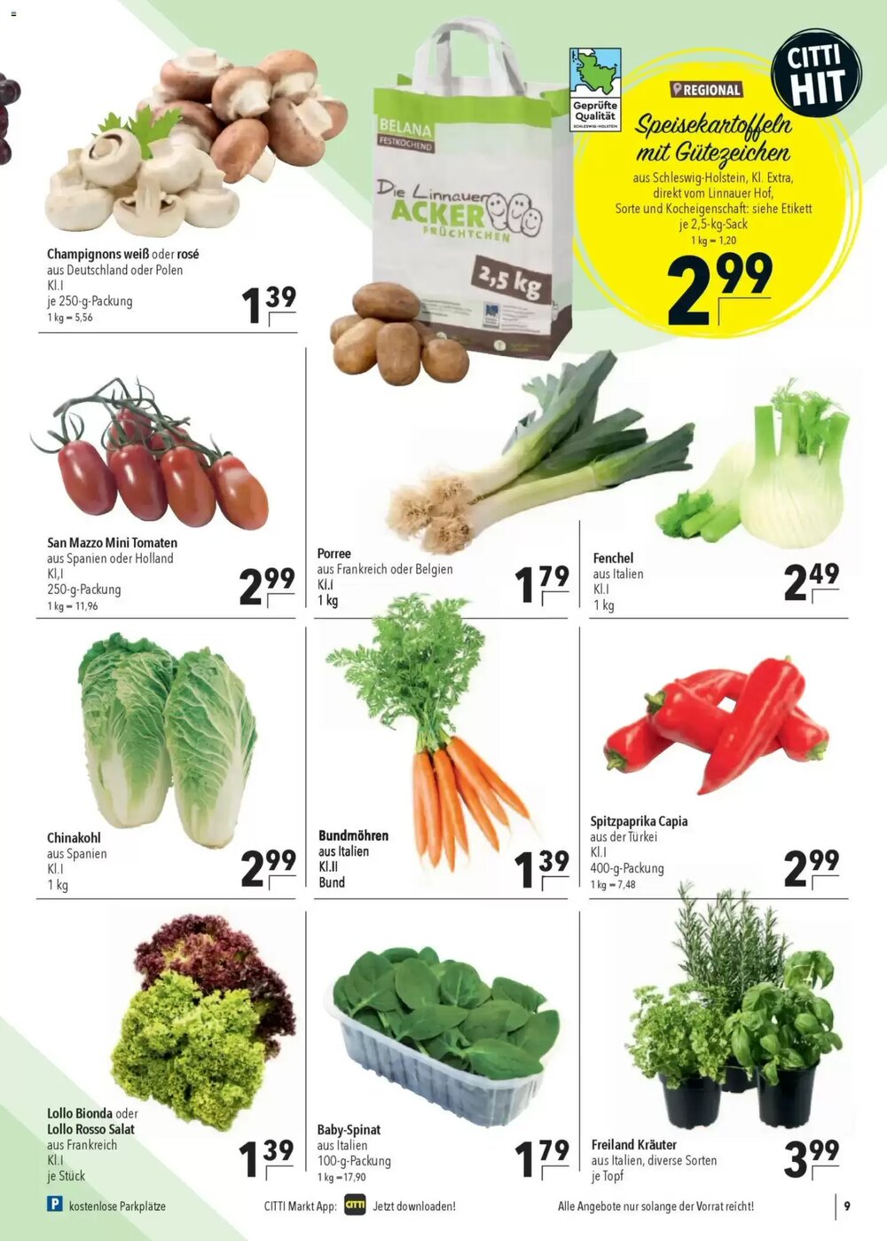 CITTI Markt Prospekt (ab 25.03.2026) zum Blättern - Seite 9