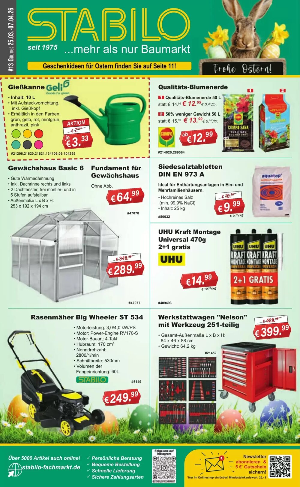 Stabilo Fachmarkt Prospekt (ab 25.03.2026) zum Blättern - Seite 1