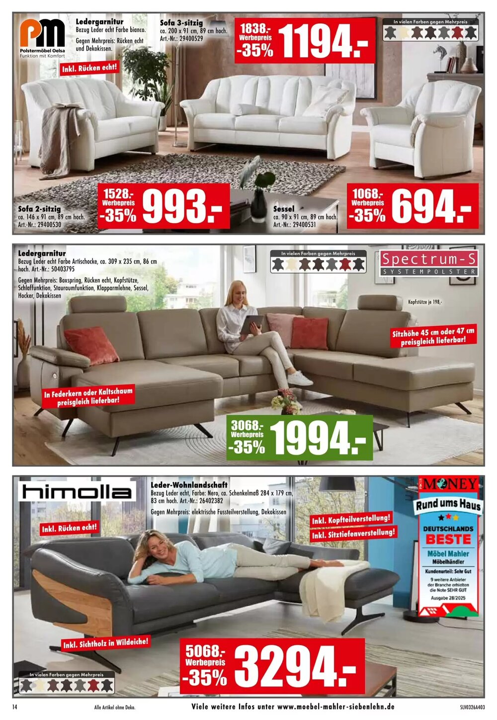 Möbel Mahler Prospekt (ab 25.03.2026) zum Blättern - Seite 14