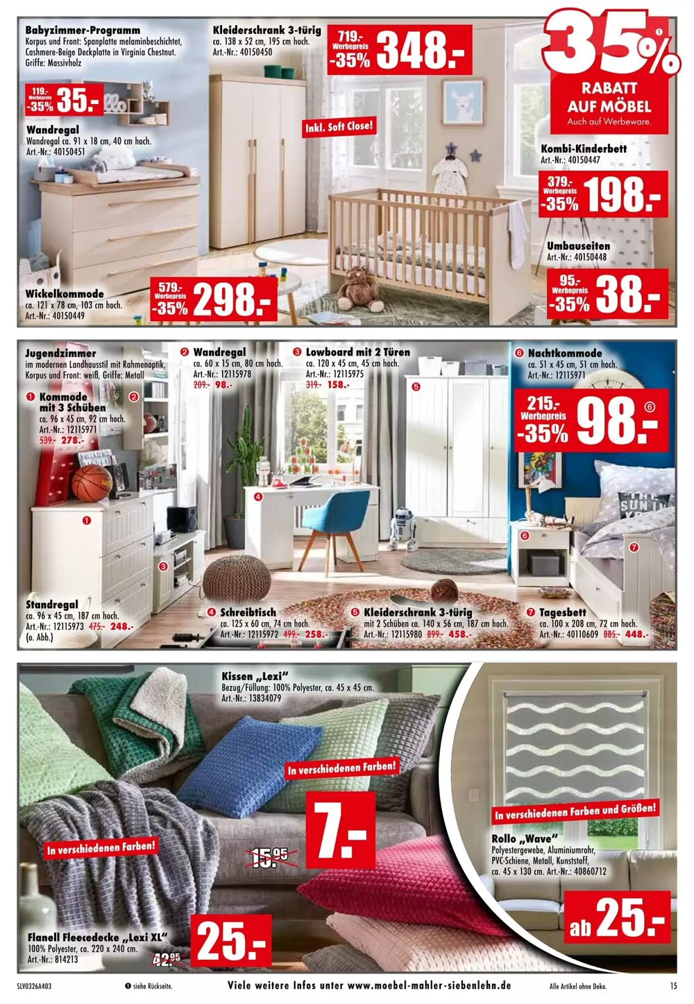 Möbel Mahler Prospekt (ab 25.03.2026) zum Blättern - Seite 15