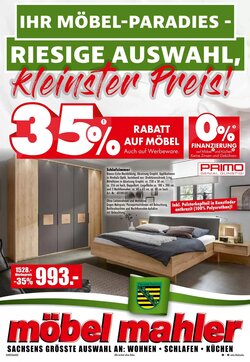 Möbel Mahler Prospekt (ab 25.03.2026) zum Blättern