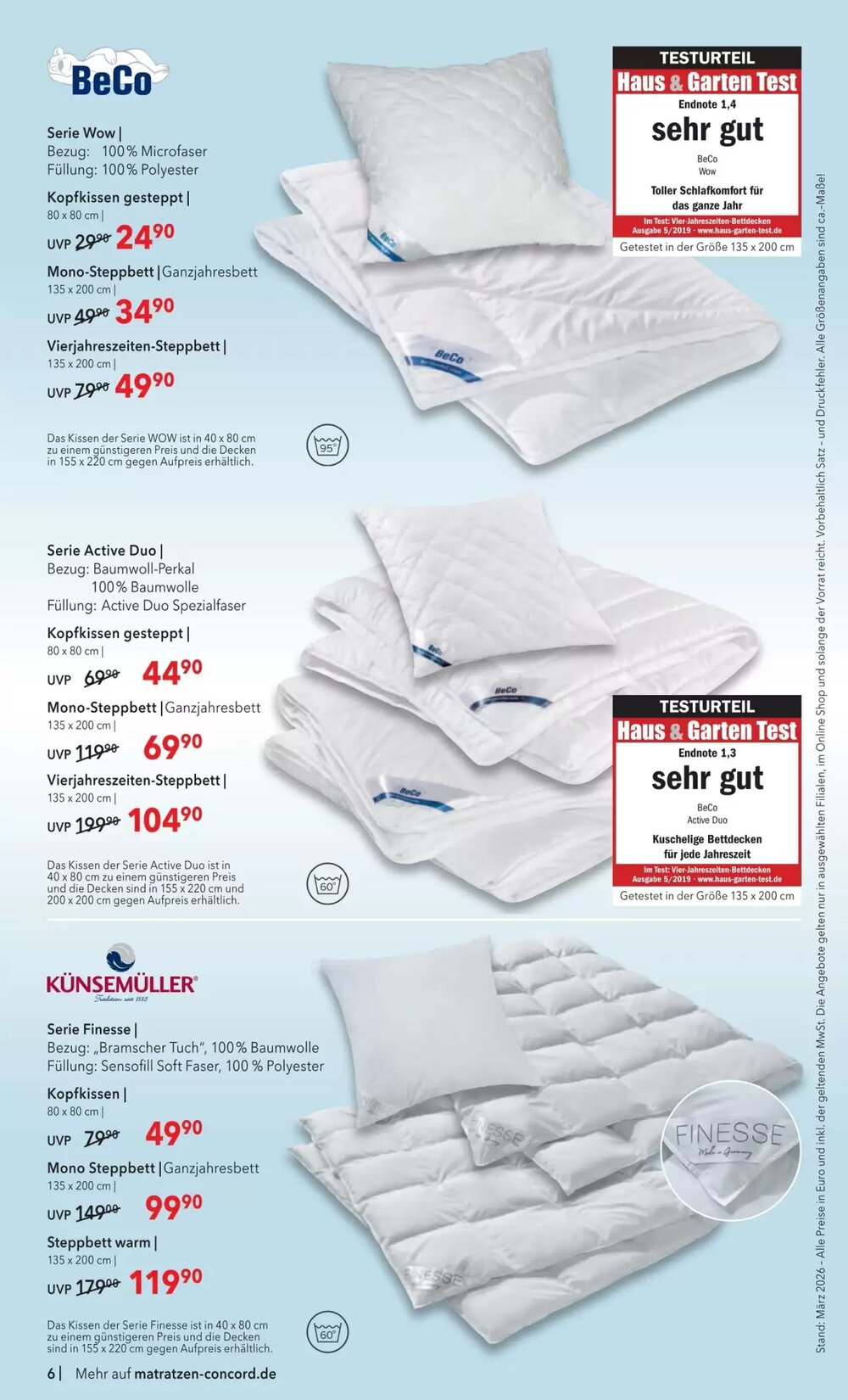 Matratzen Concord Prospekt (ab 25.03.2026) zum Blättern - Seite 6