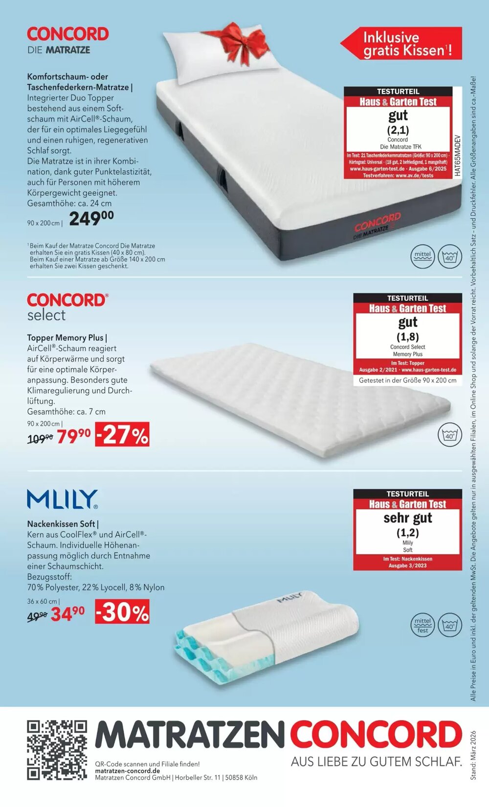 Matratzen Concord Prospekt (ab 25.03.2026) zum Blättern - Seite 8