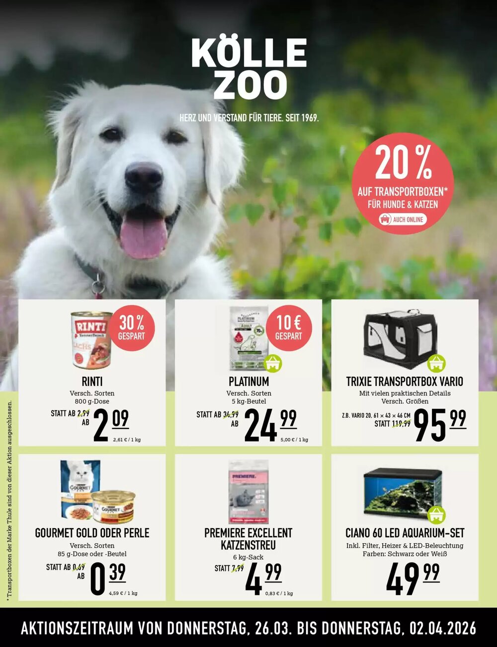 Kölle Zoo Prospekt (ab 25.03.2026) zum Blättern - Seite 1