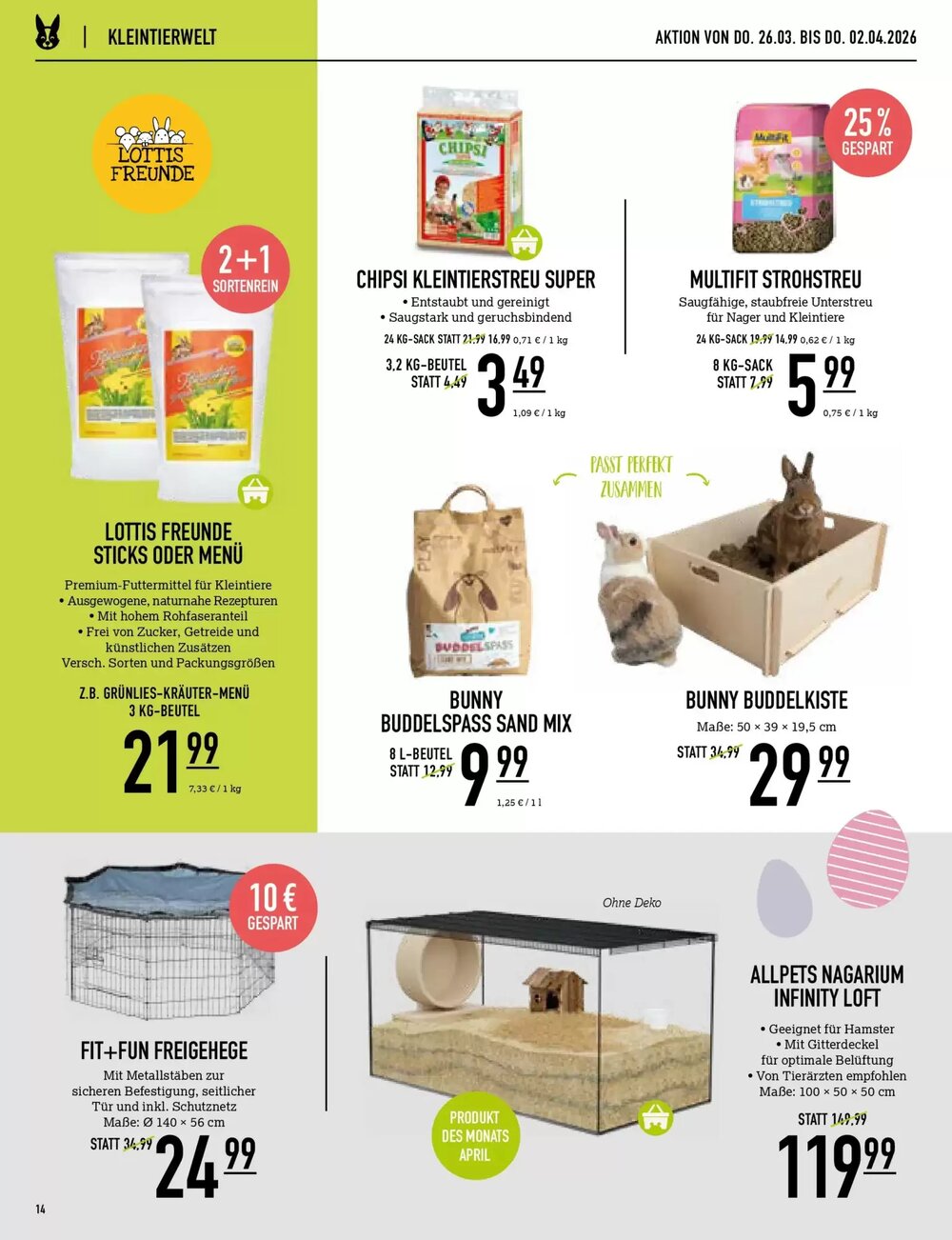 Kölle Zoo Prospekt (ab 25.03.2026) zum Blättern - Seite 14