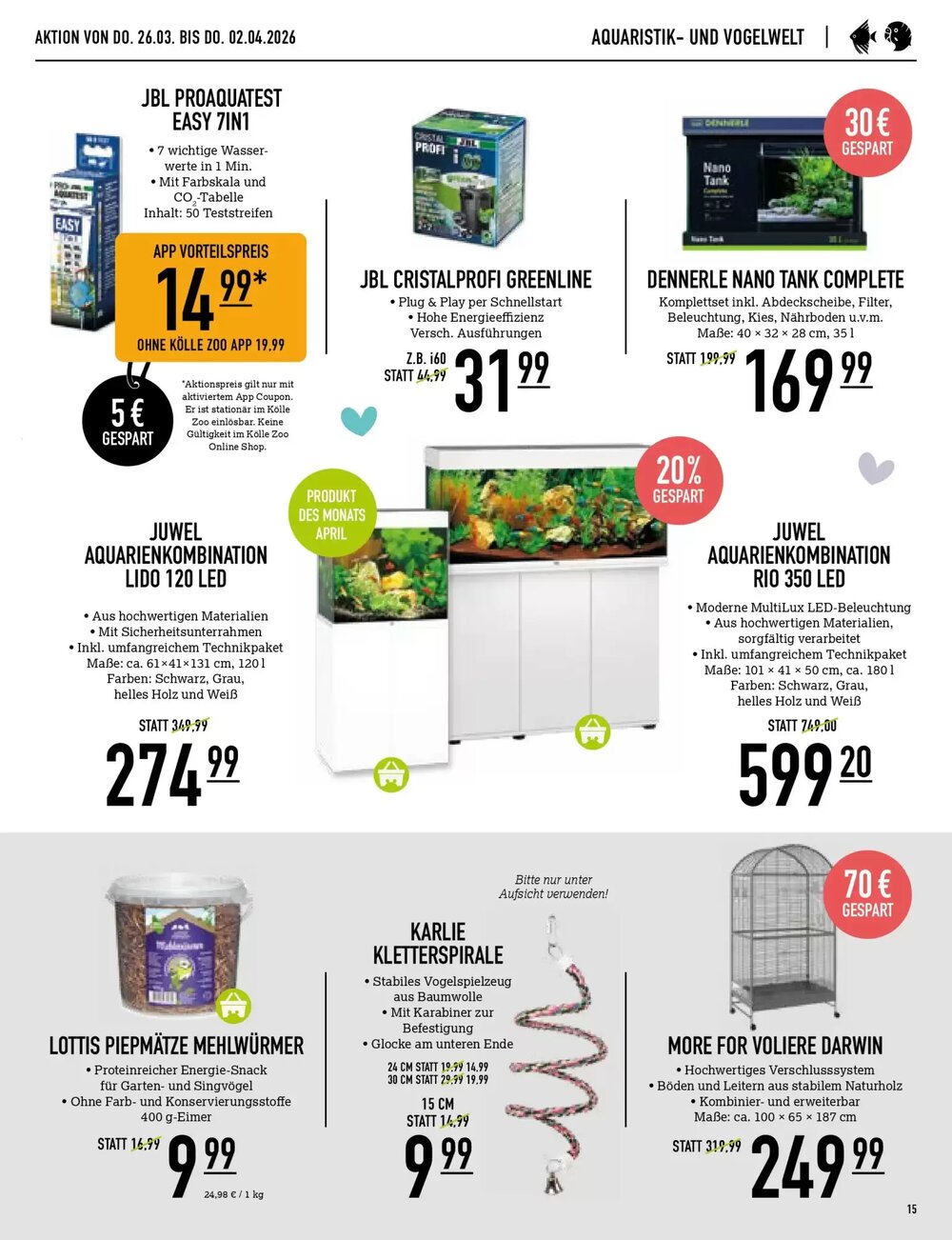 Kölle Zoo Prospekt (ab 25.03.2026) zum Blättern - Seite 15