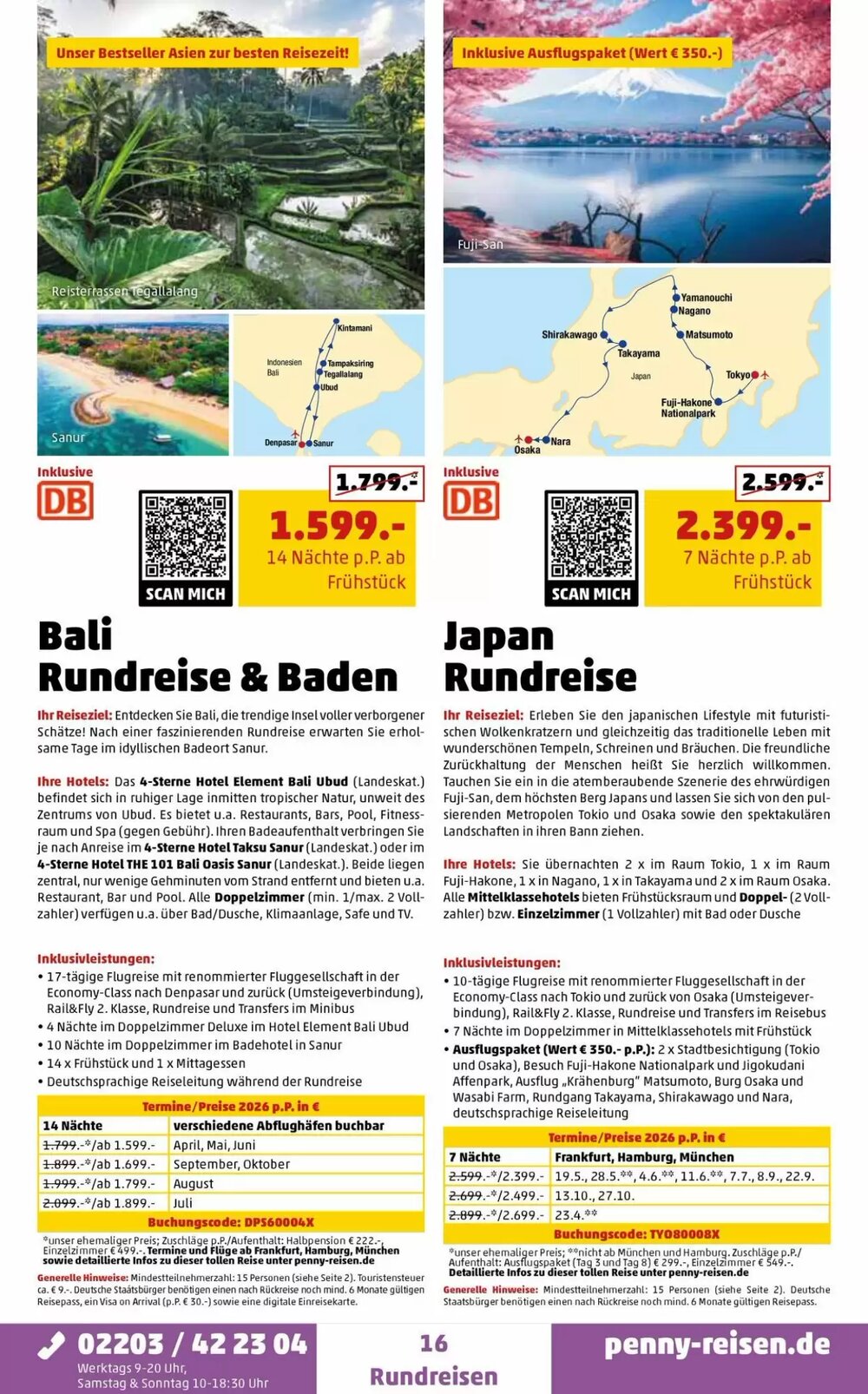 Penny Reisen Prospekt (ab 25.03.2026) zum Blättern - Seite 16