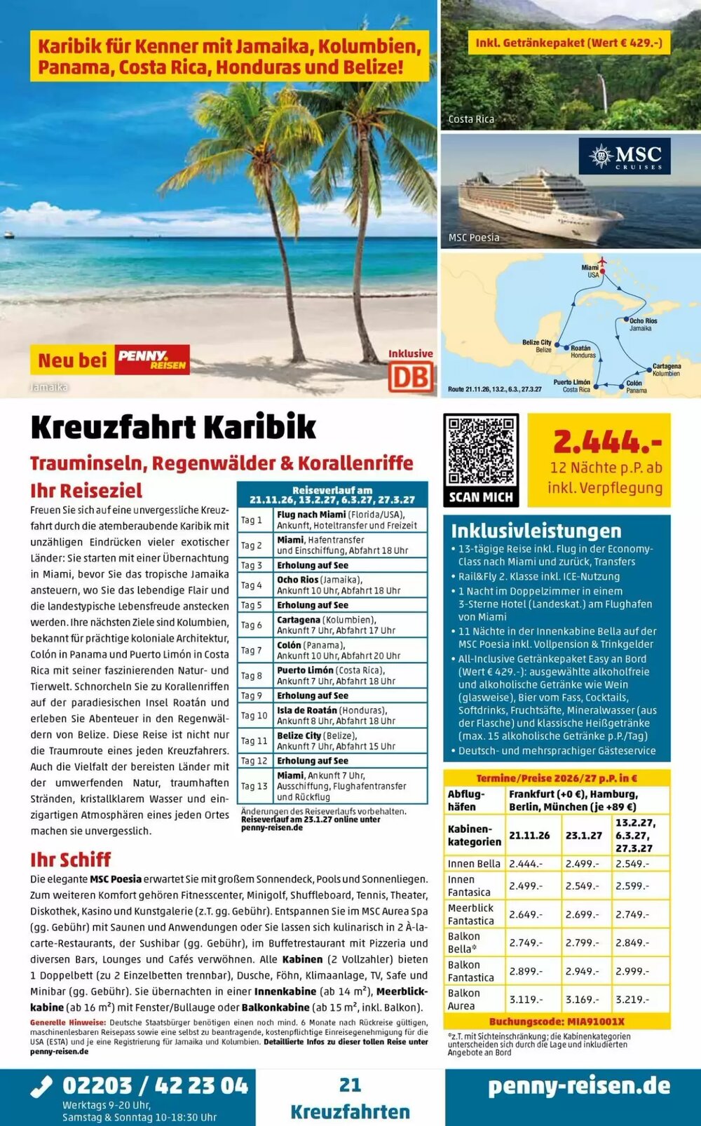 Penny Reisen Prospekt (ab 25.03.2026) zum Blättern - Seite 21