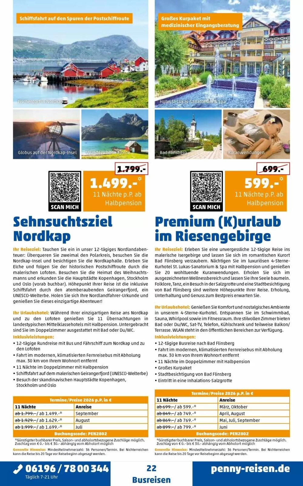 Penny Reisen Prospekt (ab 25.03.2026) zum Blättern - Seite 22