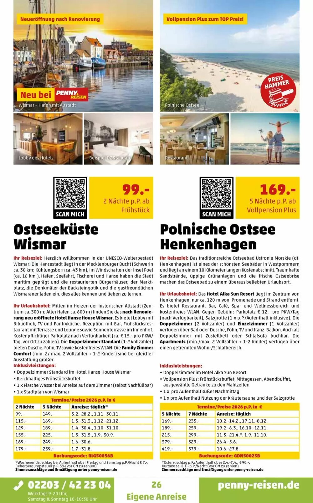 Penny Reisen Prospekt (ab 25.03.2026) zum Blättern - Seite 26