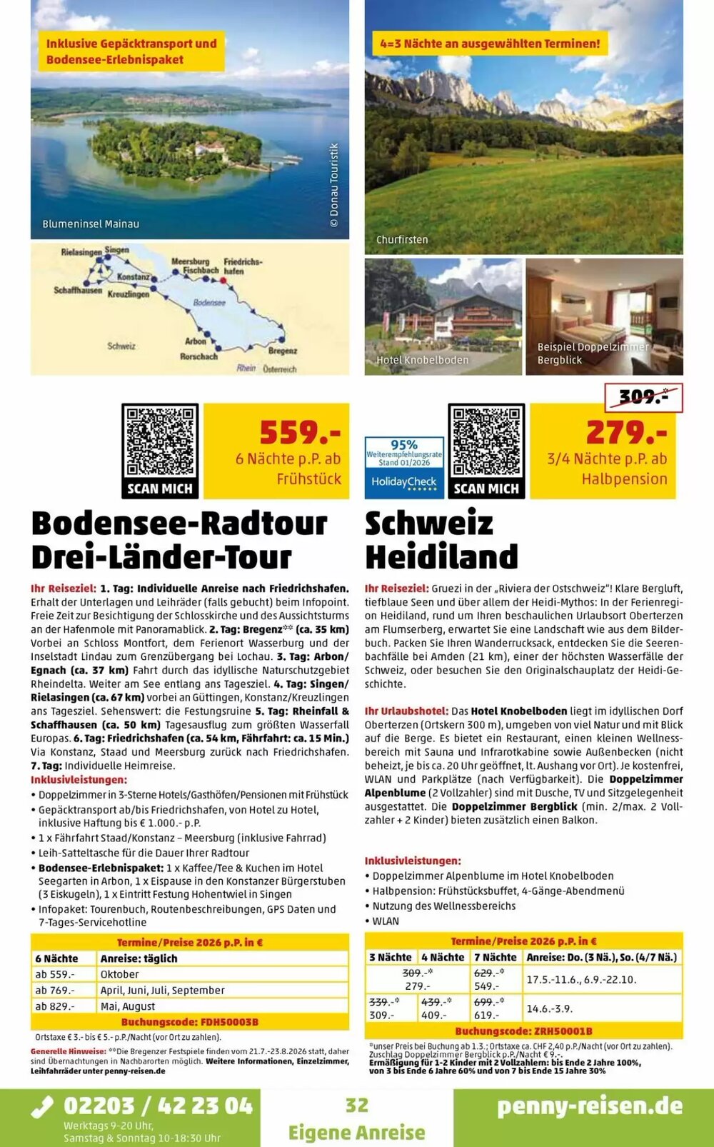 Penny Reisen Prospekt (ab 25.03.2026) zum Blättern - Seite 32
