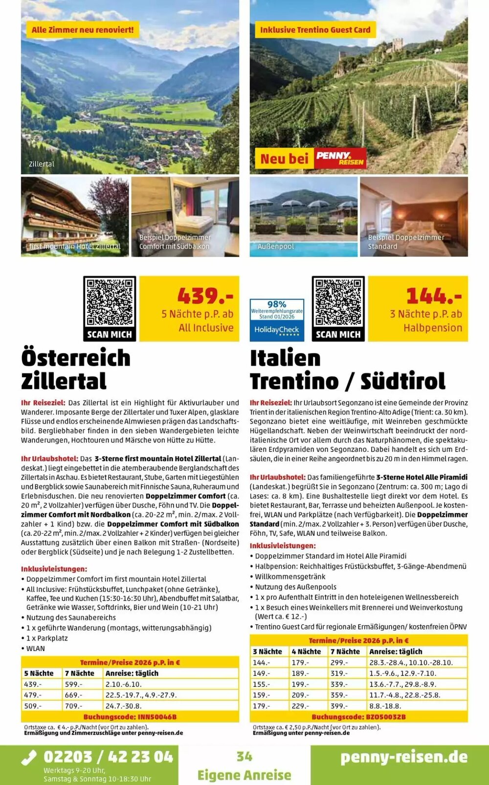 Penny Reisen Prospekt (ab 25.03.2026) zum Blättern - Seite 34