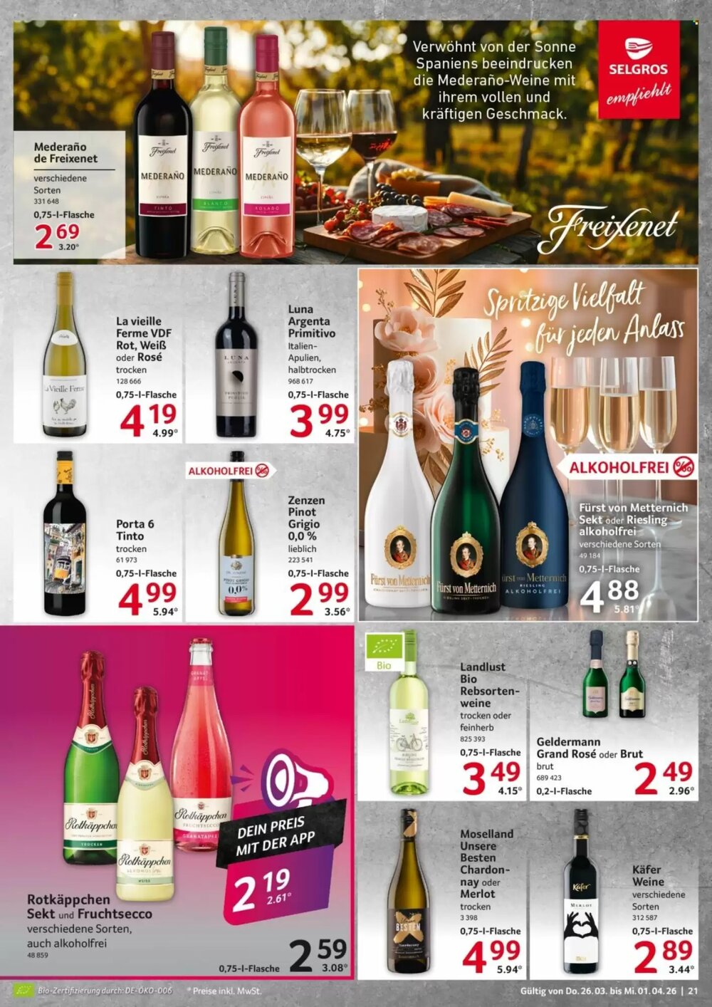 Selgros Prospekt (ab 26.03.2026) zum Blättern - Seite 21