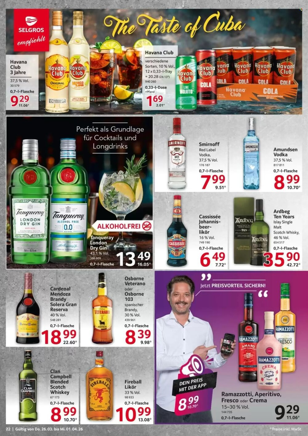 Selgros Prospekt (ab 26.03.2026) zum Blättern - Seite 22